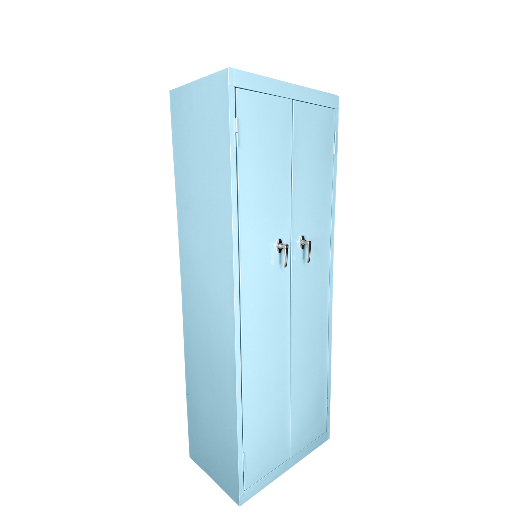 Steel Cabinets USA Utility Cabinet — 24in. x 15in. x 66in., Fixed Shelves, Denim Blue, Model# FS-246-DB