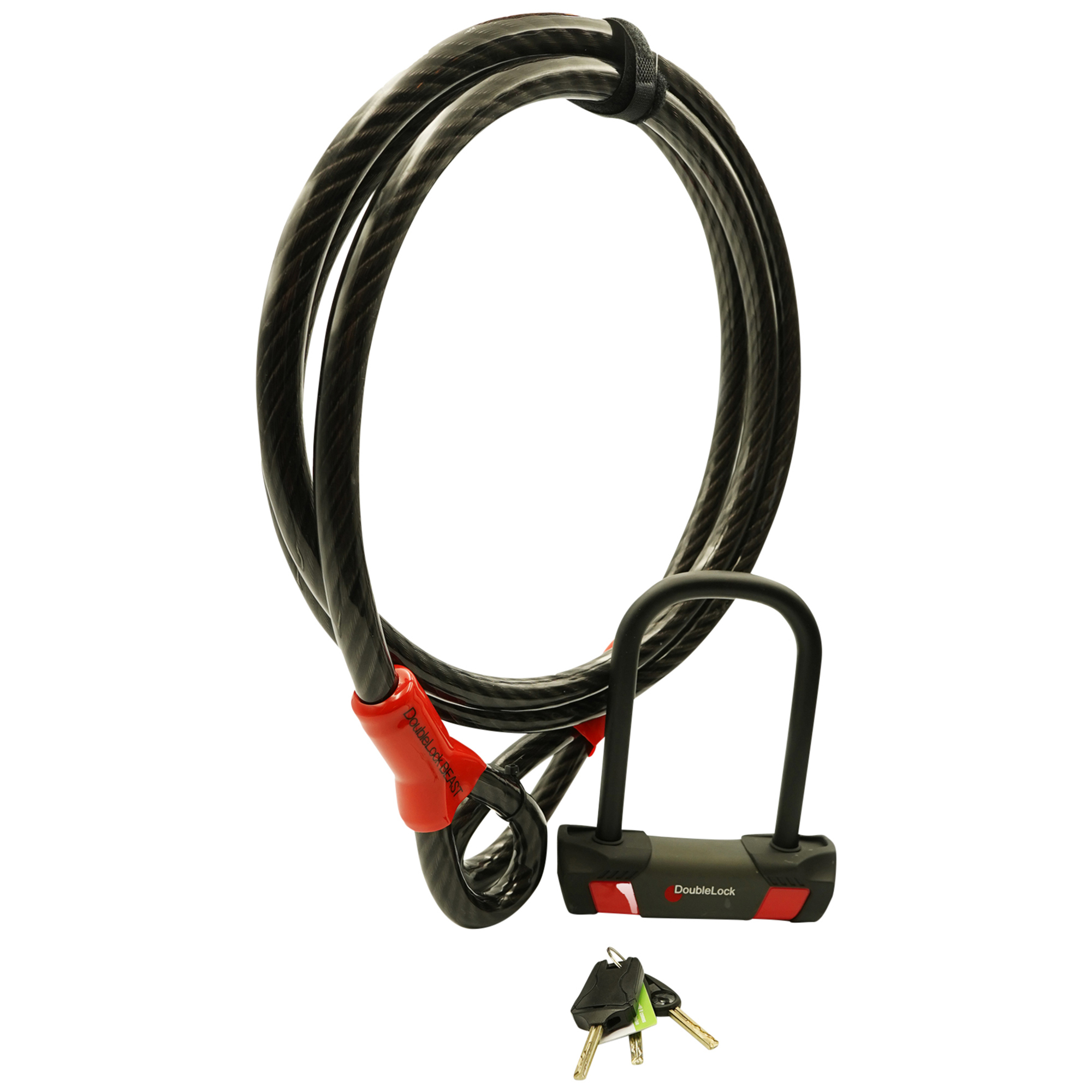 DoubleLock USA Beast Ultra Duty Cable & U-Lock — 9.6ft., Model# 090-066A