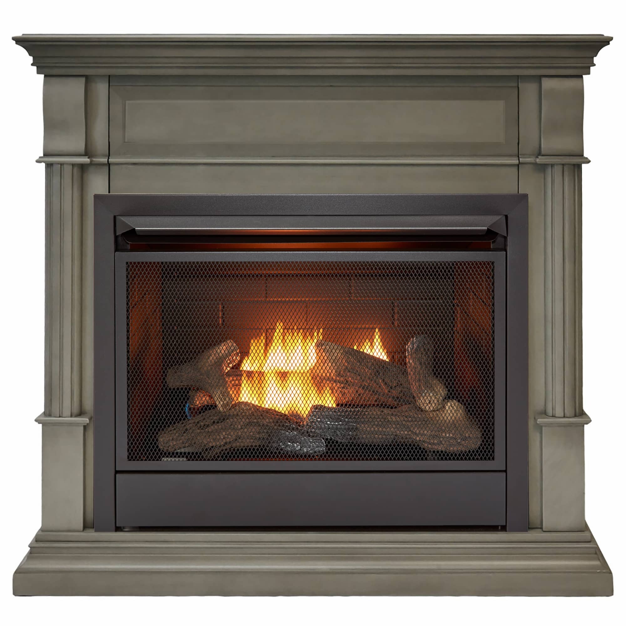 Duluth Forge Vent-Free Fireplace System — 26,000 BTU, Thermostat Control, 1,350 Sq. Ft. Heating, Slate Gray, Model# DFS-300LT-3GR
