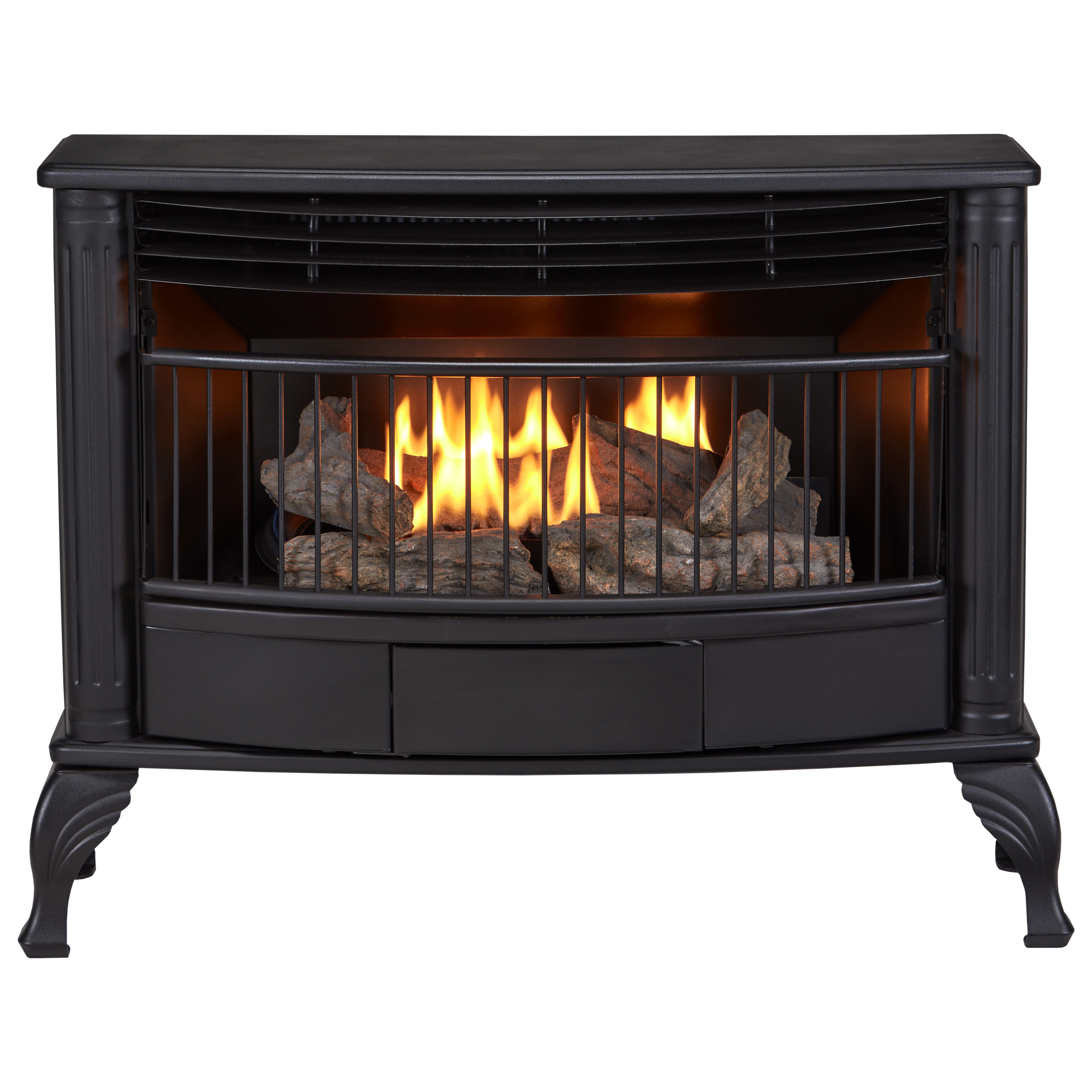 Duluth Forge Vent Free Indoor Stove — 25,000 BTU, Natural Gas, Thermostat Control, Heats 1,100 Sq. Ft., Model# QSN250T