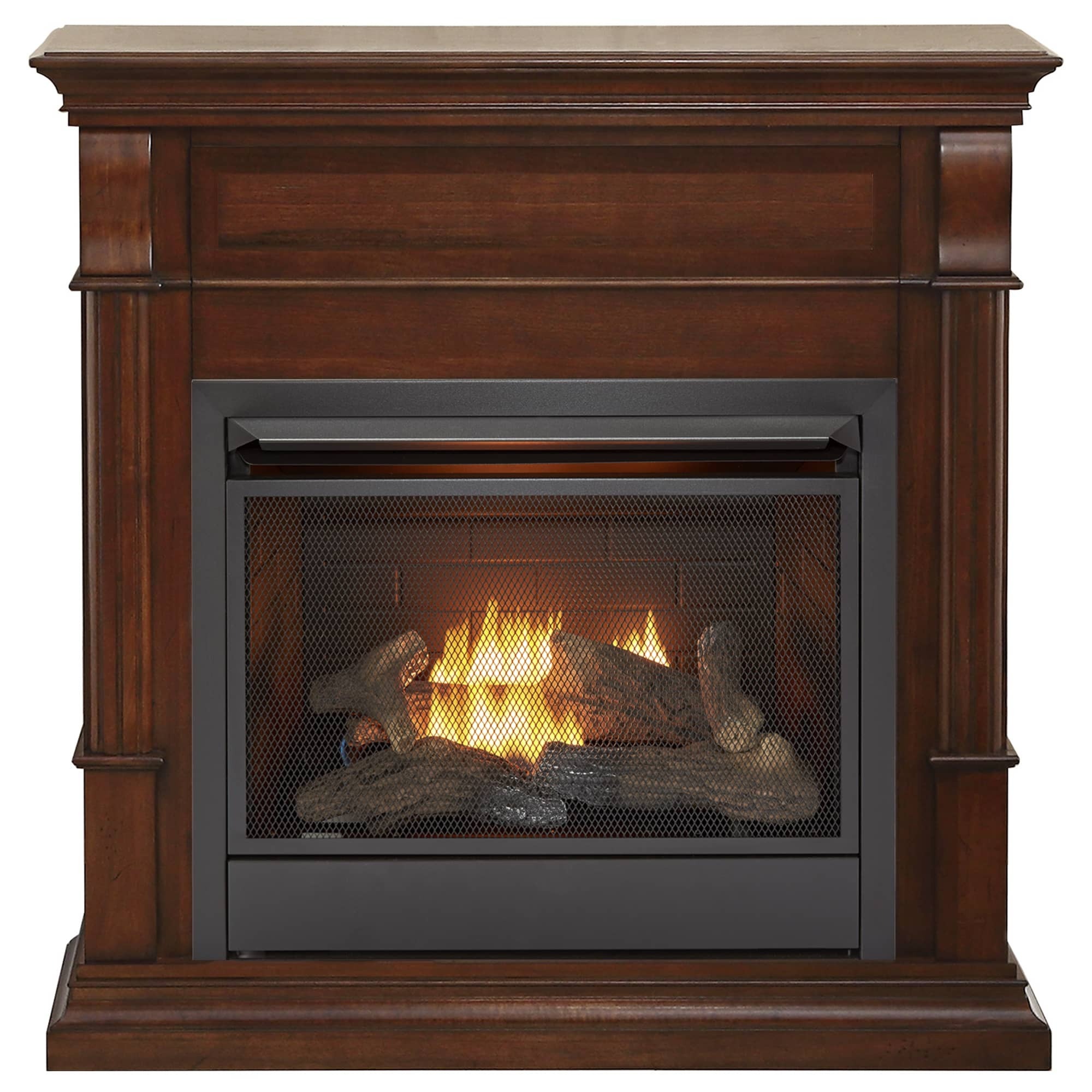 Duluth Forge Vent-Free Fireplace System — 26,000 BTU, Thermostat Control, Auburn Cherry, Model# DFS-300NT-3AC