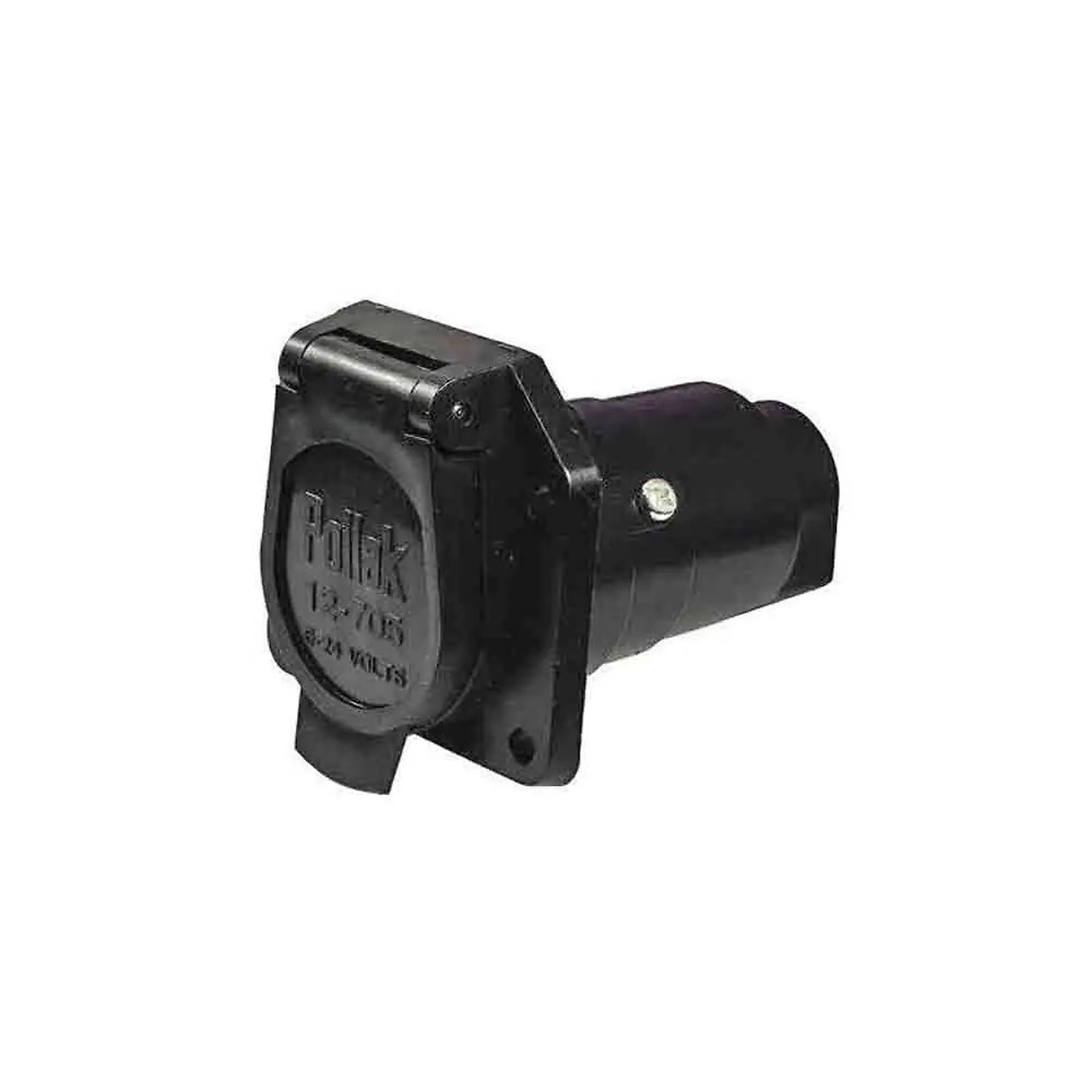 Pollack Car End RV Style 7-Way Flat Blade Socket — Plastic, 10-Pack, Model# 12-707-B