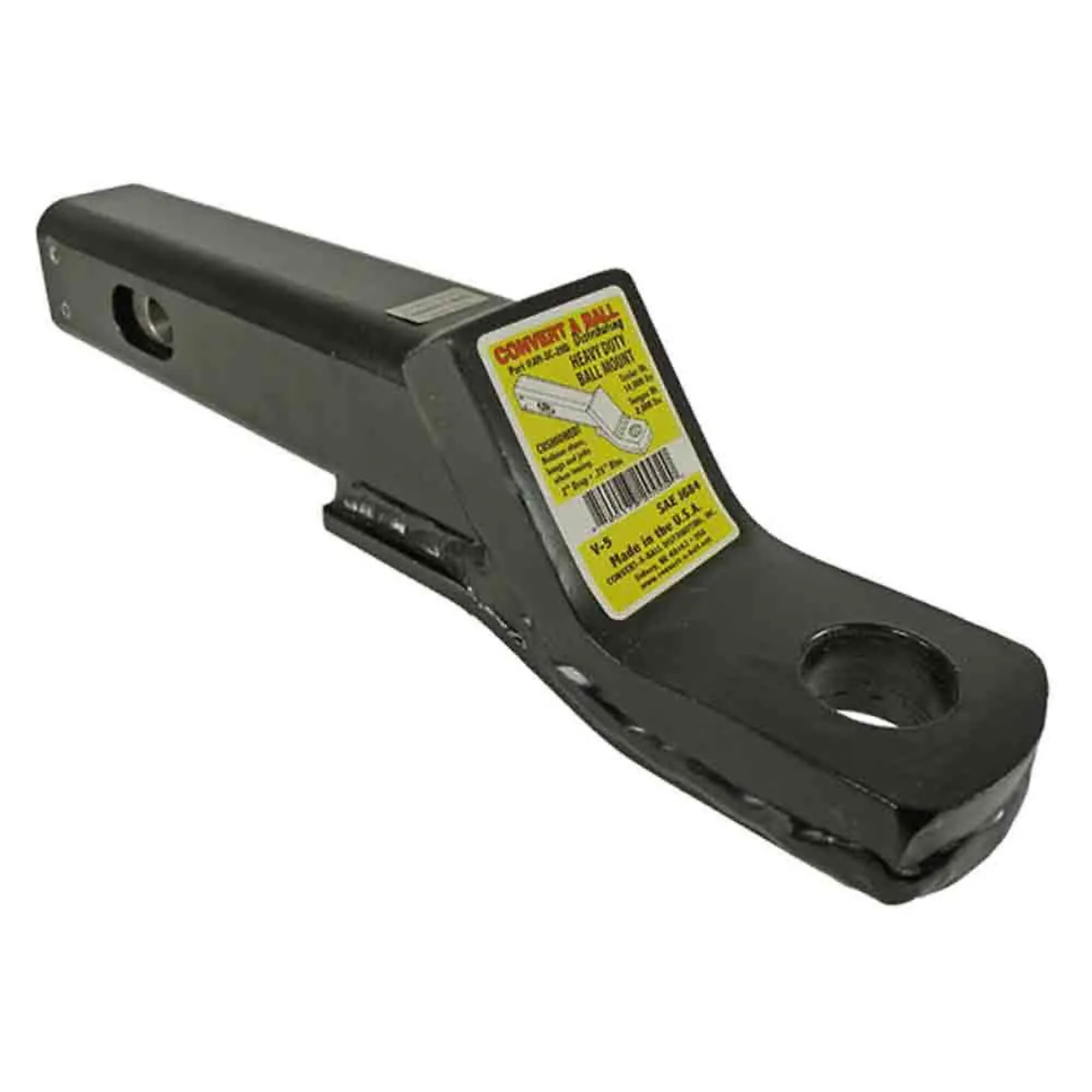 Convert-A-Ball Cushioned Heavy-Duty Ball Mount — 2in. Receiver, 2in. Drop, Hollow Shank, 14K GTW, Model# AMSC2HD