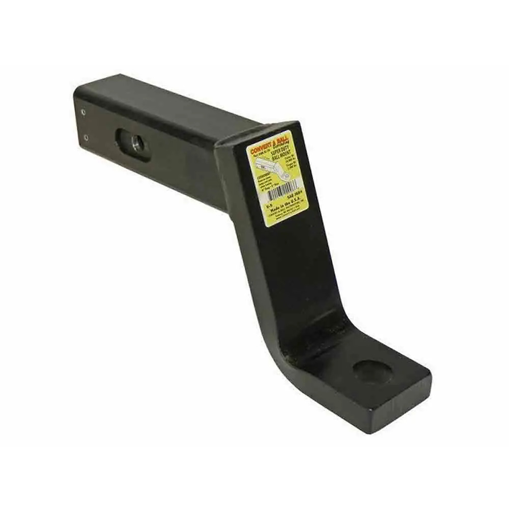 Convert-A-Ball Cushioned Heavy-Duty Ball Mount — 2.5in. Receiver, 6in. Drop, Hollow Shank, 18K GTW, Model# AMSCV-6