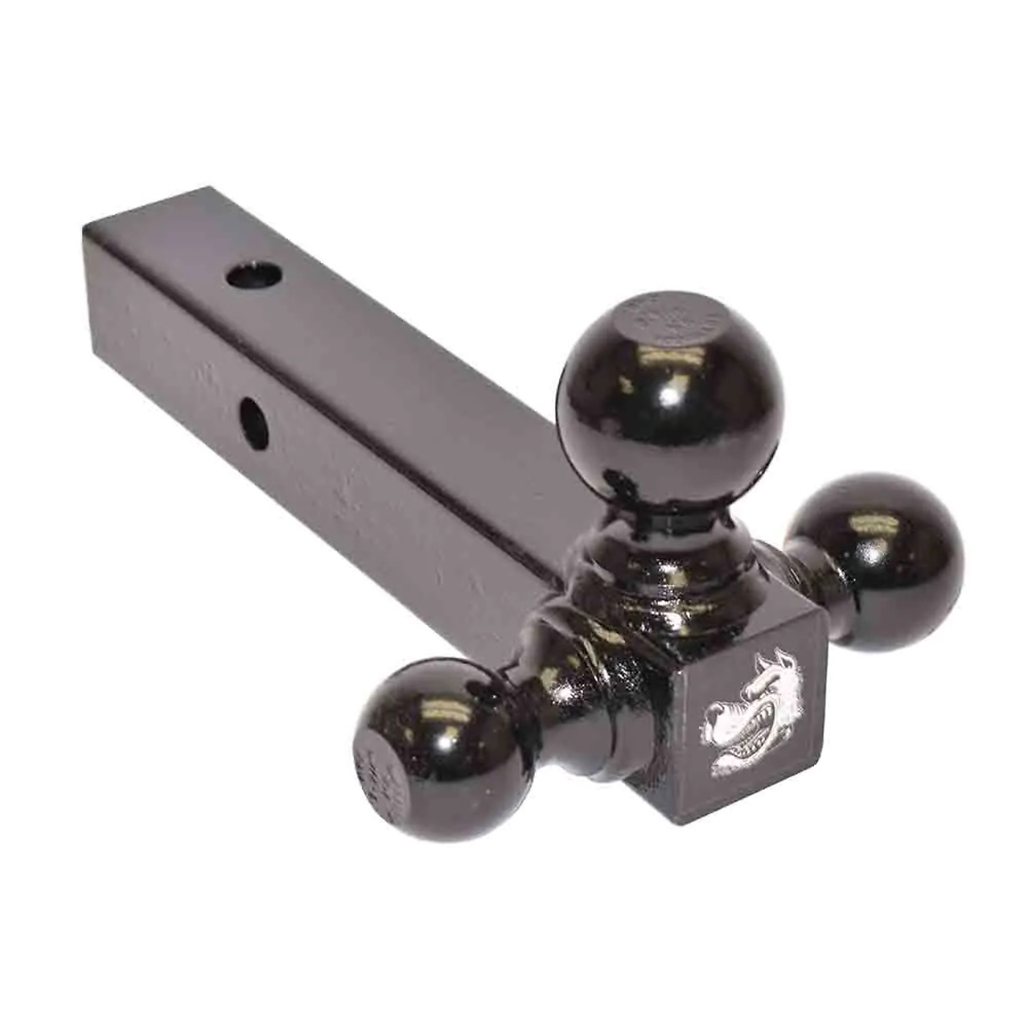 Buyers Products Tri-Ball Ball Mount — 2in. Receiver, Solid Shank, Black, Model# 1802200