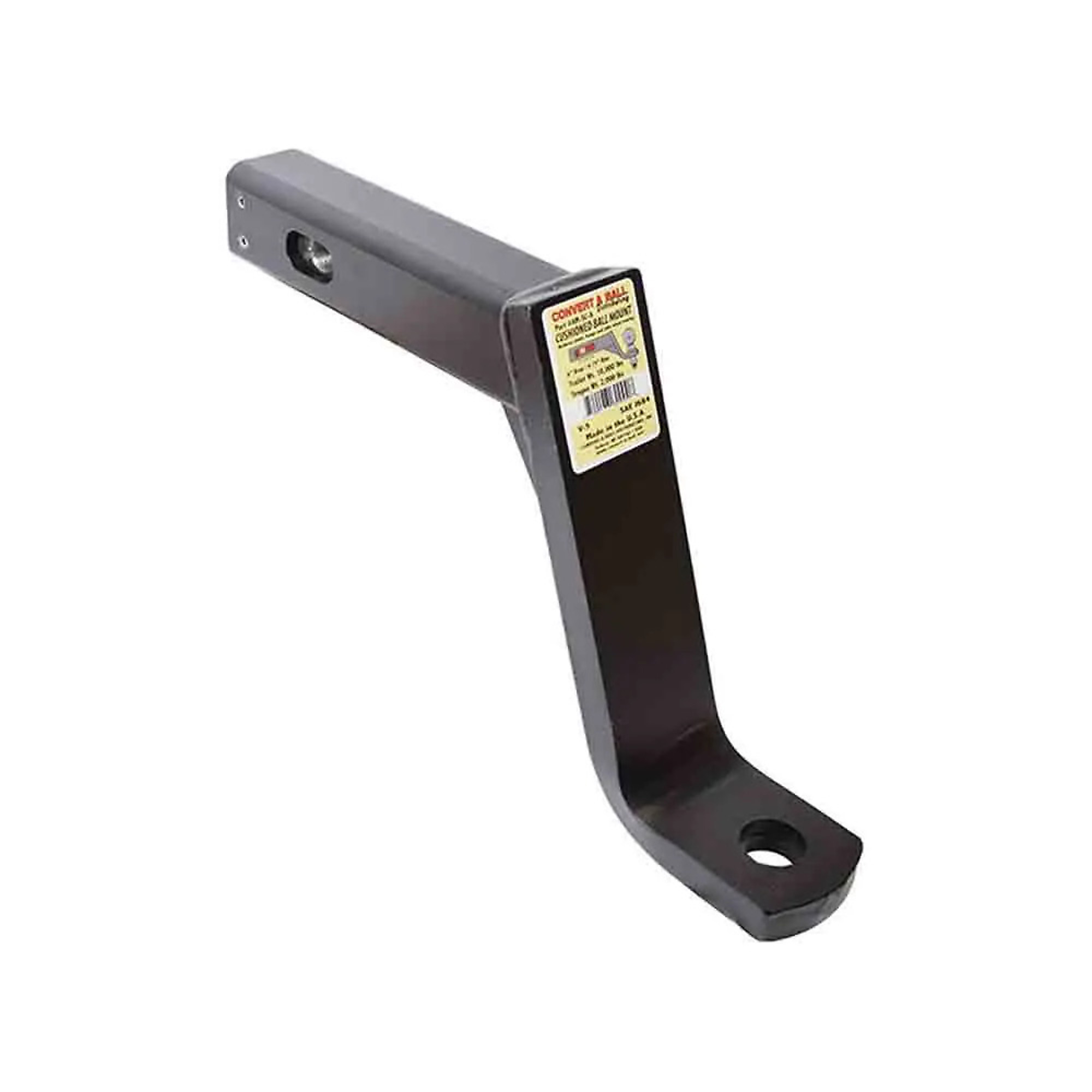 Convert-A-Ball Cushioned Ball Mount — 2in. Receiver, 8in. Drop, 10,000 lb. GTW, Model# AM-SC-8