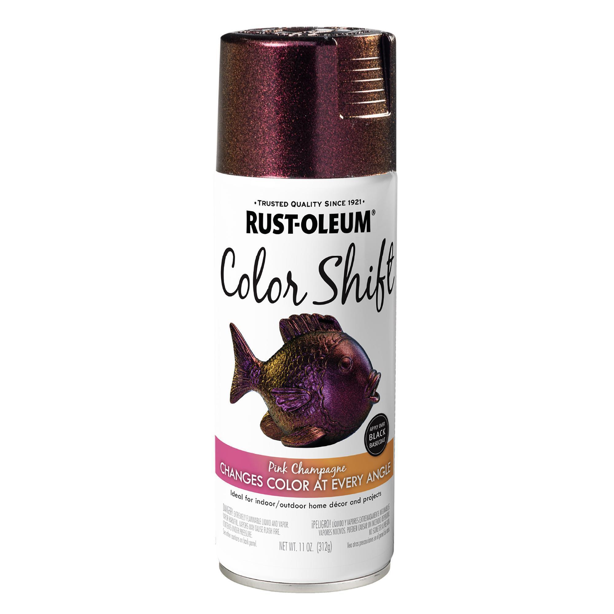 Rust-Oleum Color Shift Spray Paint — Pink Champagne, 11 Oz. Cans, 6-Pack, Model# 372467DS