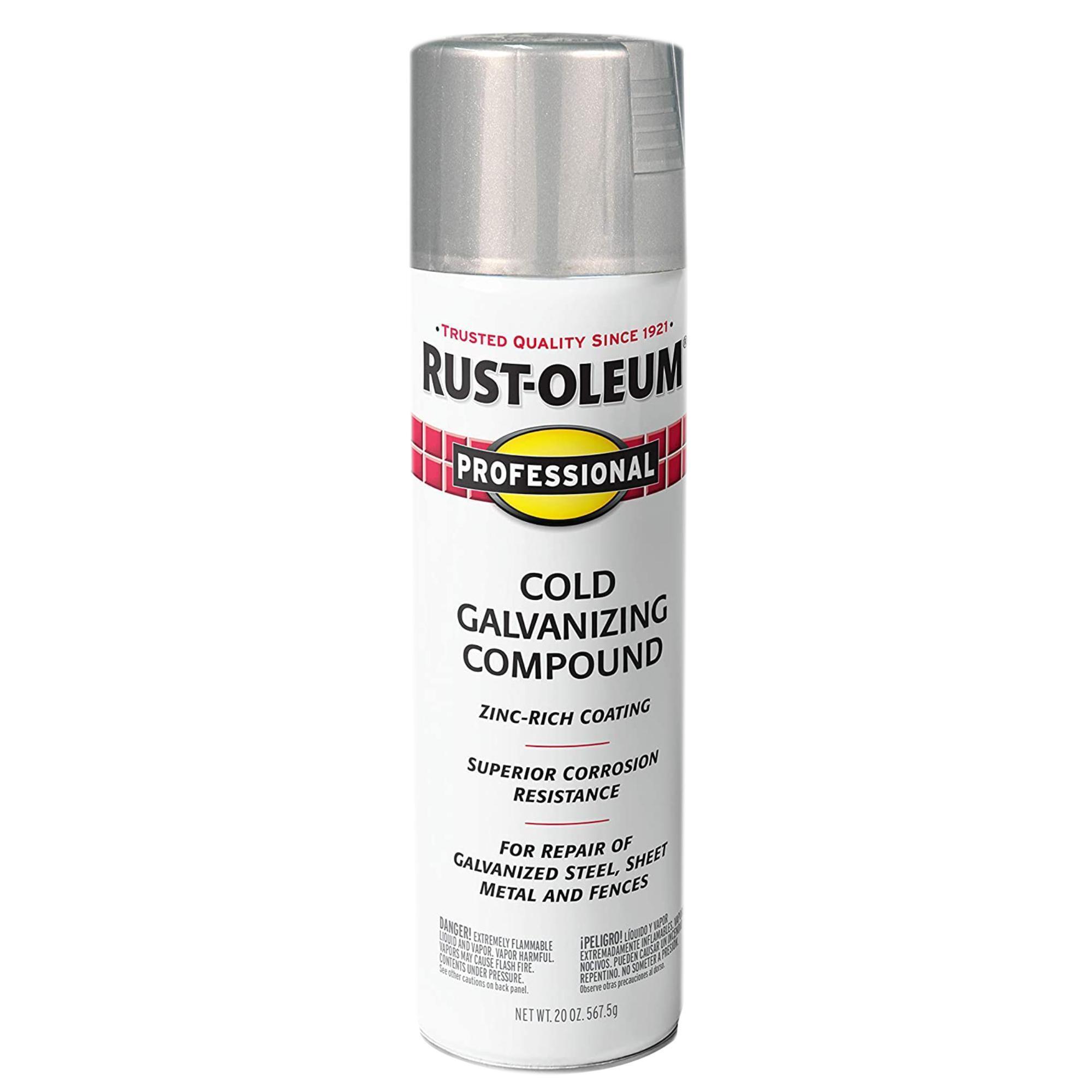 Rust-Oleum Professional Cold Galvanizing Compound Spray Paint — 20 Oz. Cans, 6 Pk, Model# 7585838DS