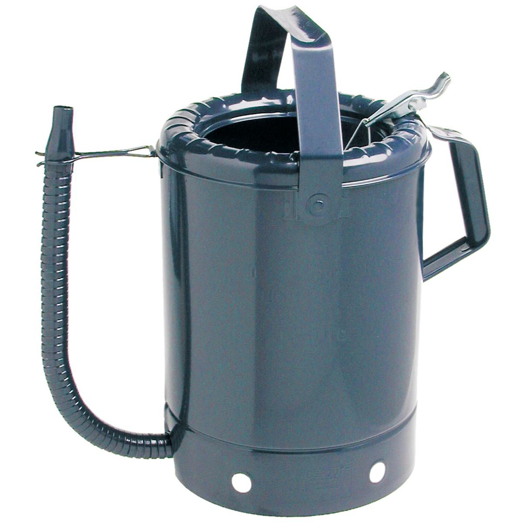 Plews Edelmann Liquid Measuring Container — 8 Qt., Painted Steel, 14in. Flexible Spout, Model# PLW75-668