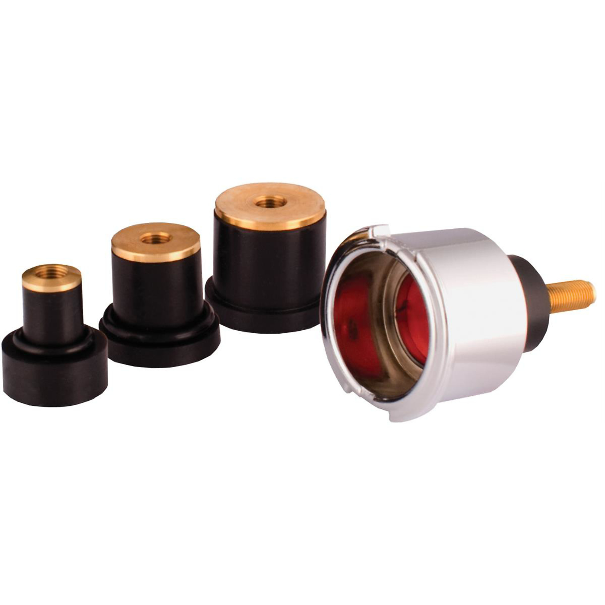 Redline Detection SmartFit Universal Radiator Adaptor Set — Anodized Aluminum and Brass, Model# RDL95-0750