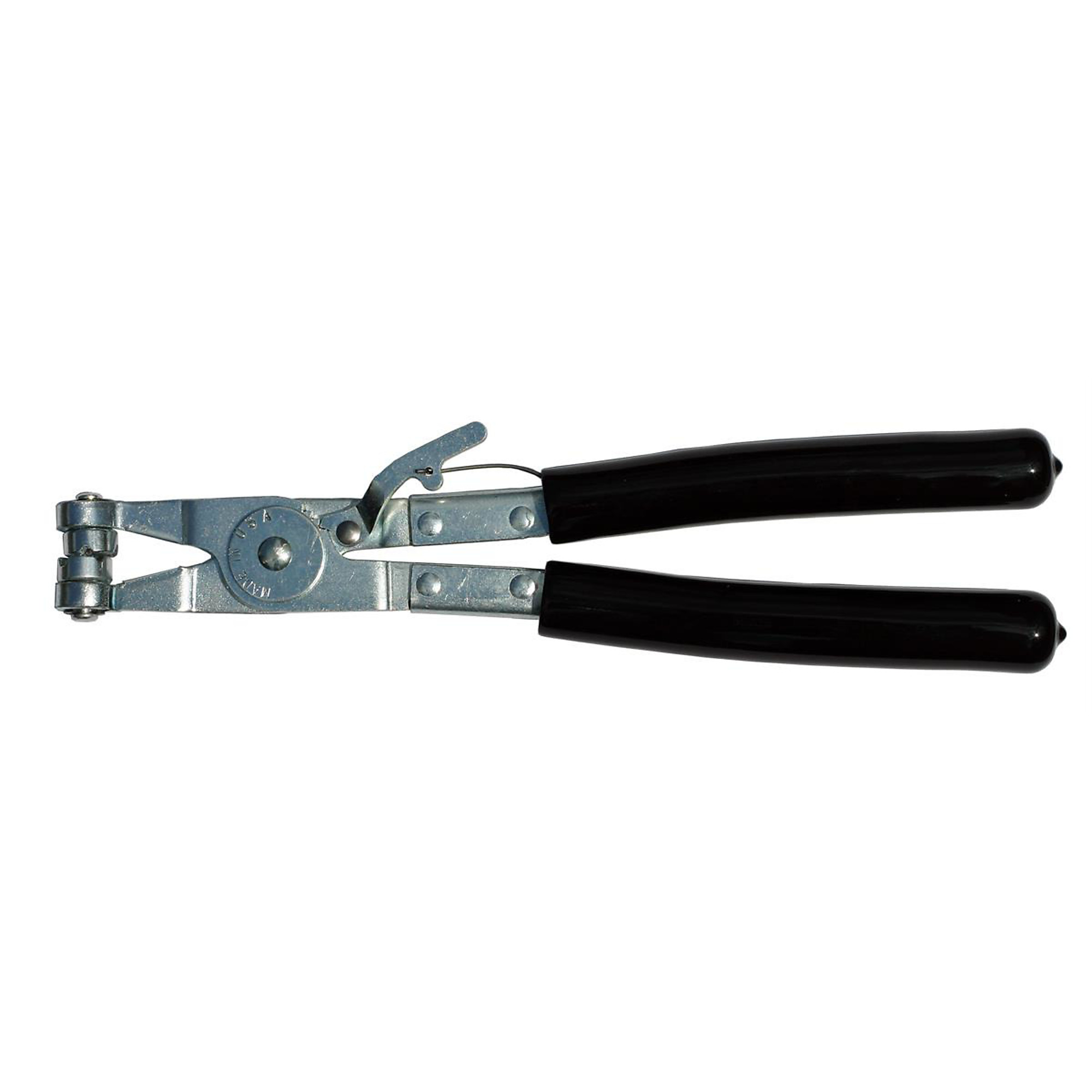 SE Tools Hose Clamp Plier — Single Wire Clamp, 360-Degree Swivel Jaws, Vinyl Handles, Model# SES875G