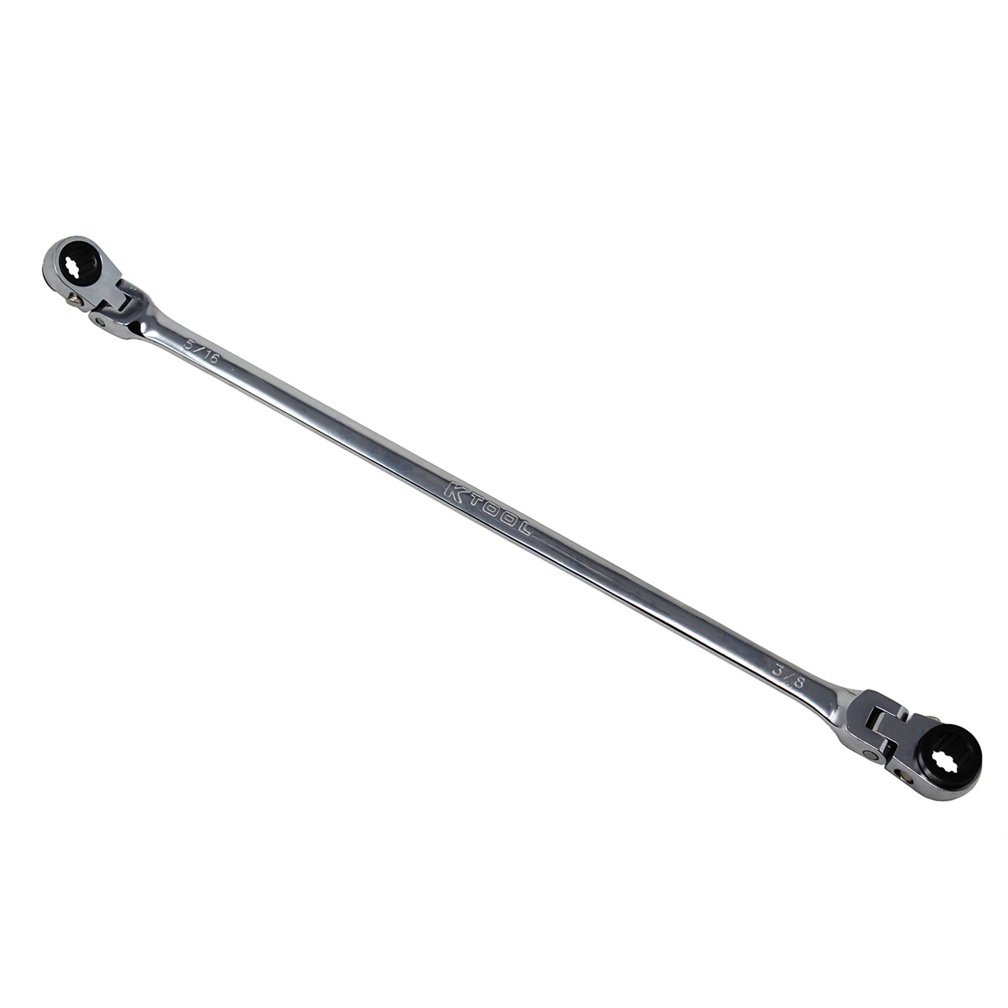 K Tool International Double Box Reversible Ratcheting Wrench Set — 4-Piece, SAE, 90-Tooth, Model# KTIXDRF7