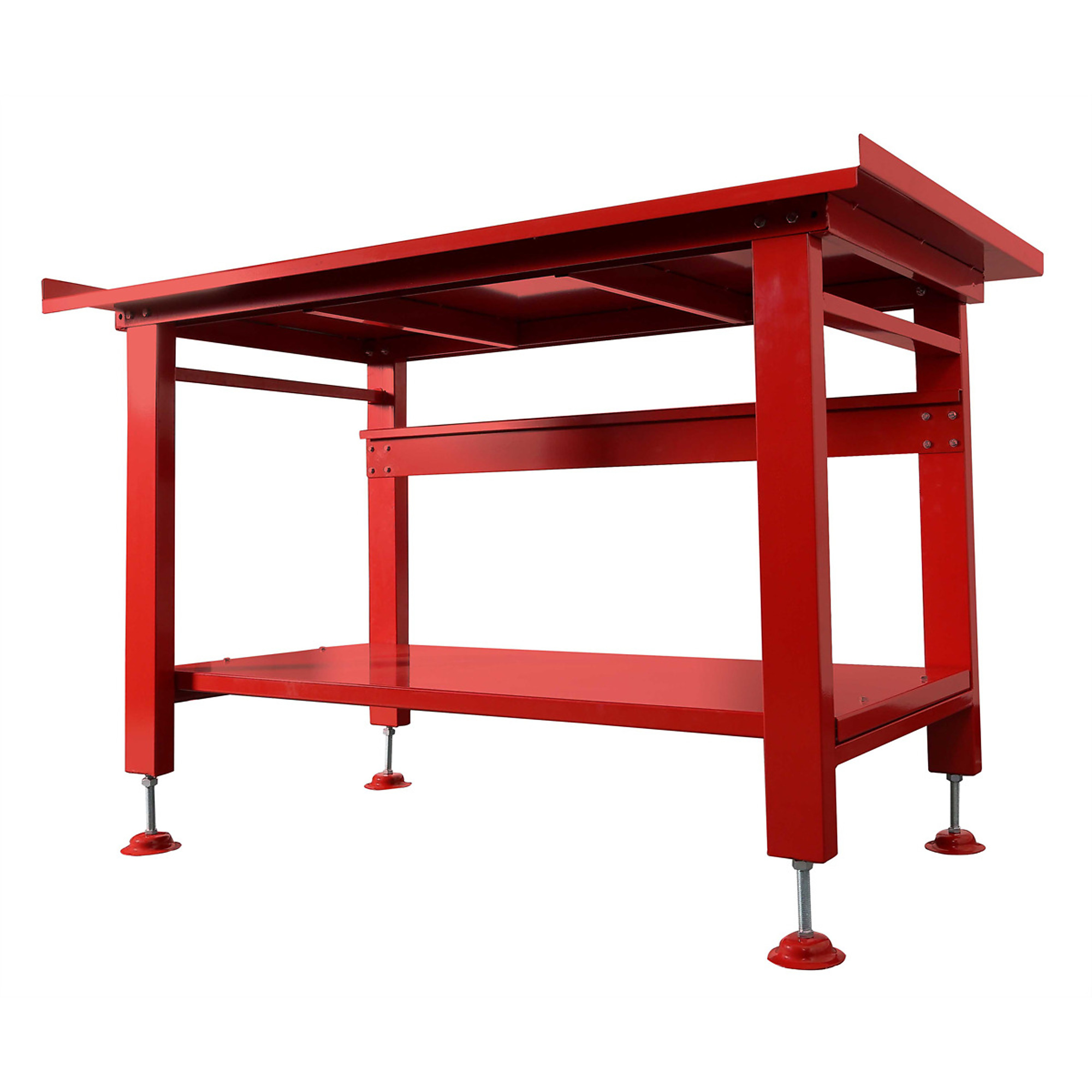 K Tool International Heavy-Duty Work Table — 1200-Lb. Capacity, 60in. x 34in. x 31in., 13-Ga. Steel, Powder-Coated Finish, Model# KTI75111