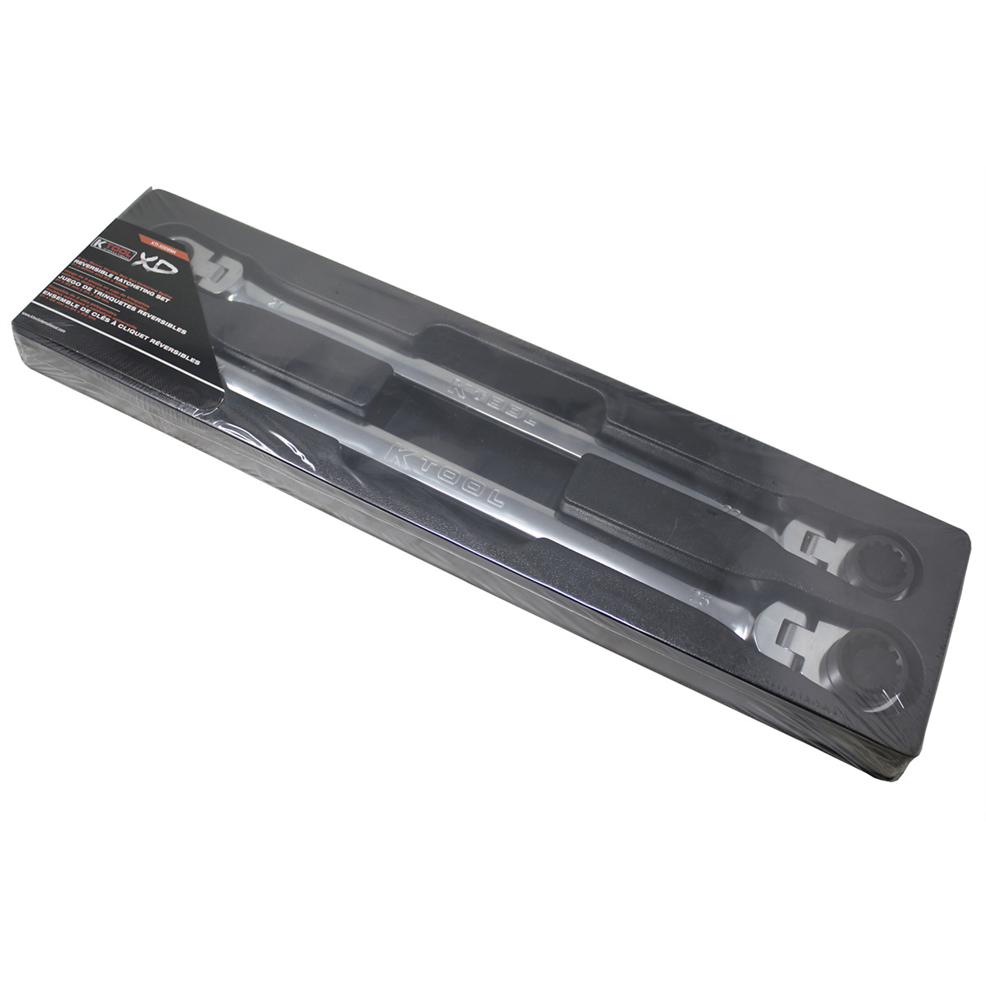 5-pc Reversible Double Box Flex Ratcheting Wrench Set, No. SRWFXLM52T