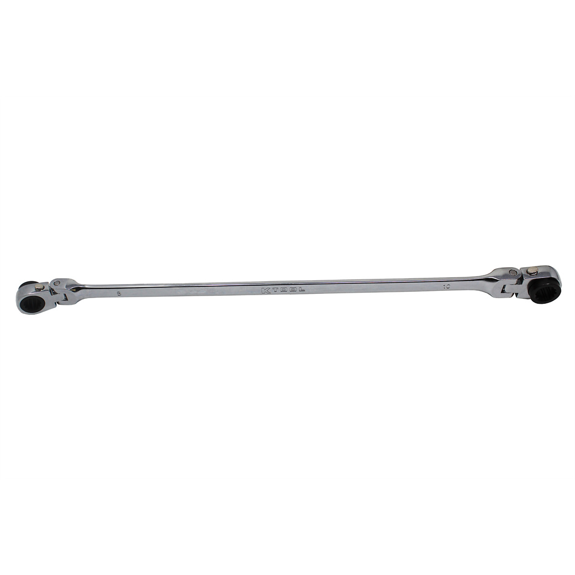 K Tool International Extra Long Flexible Reversible Ratcheting Wrench Set — 5-Piece, Metric, 90 Tooth, Model# KTIXDDBM10