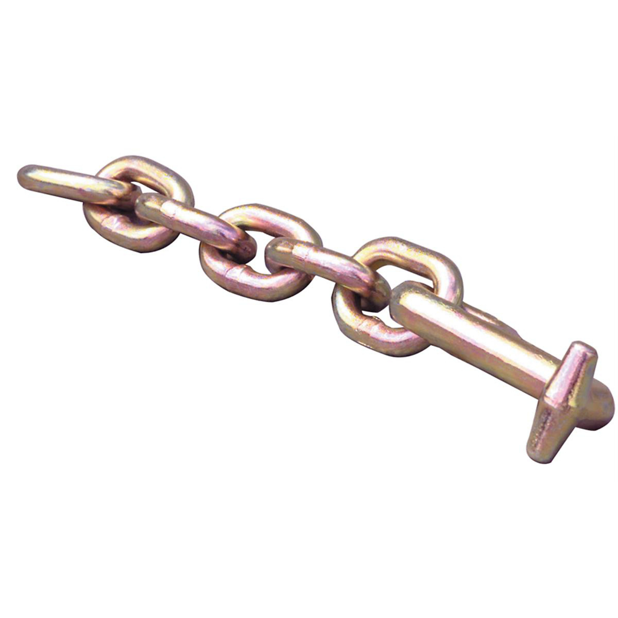 Mo-Clamp T-Hook with 3/8in. x 6in. Chain — 12in. Length, Heat-Treated Steel, Model# MOC6311