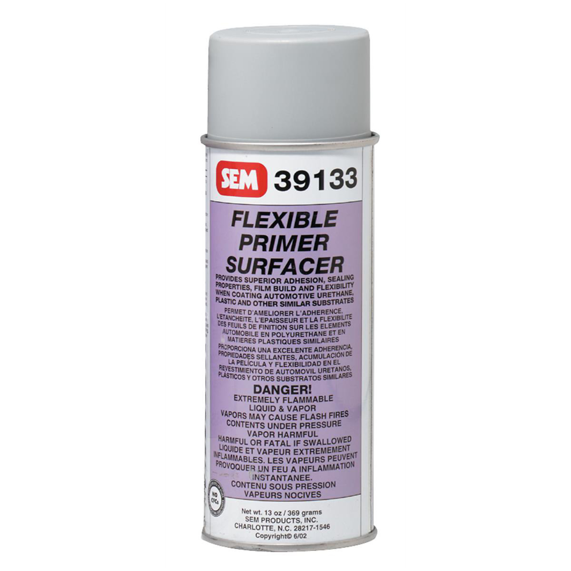SEM Paints Flexible Primer Surfacer — Quick Drying, Easy to Sand, Ready to Spray, Model# SEM39133