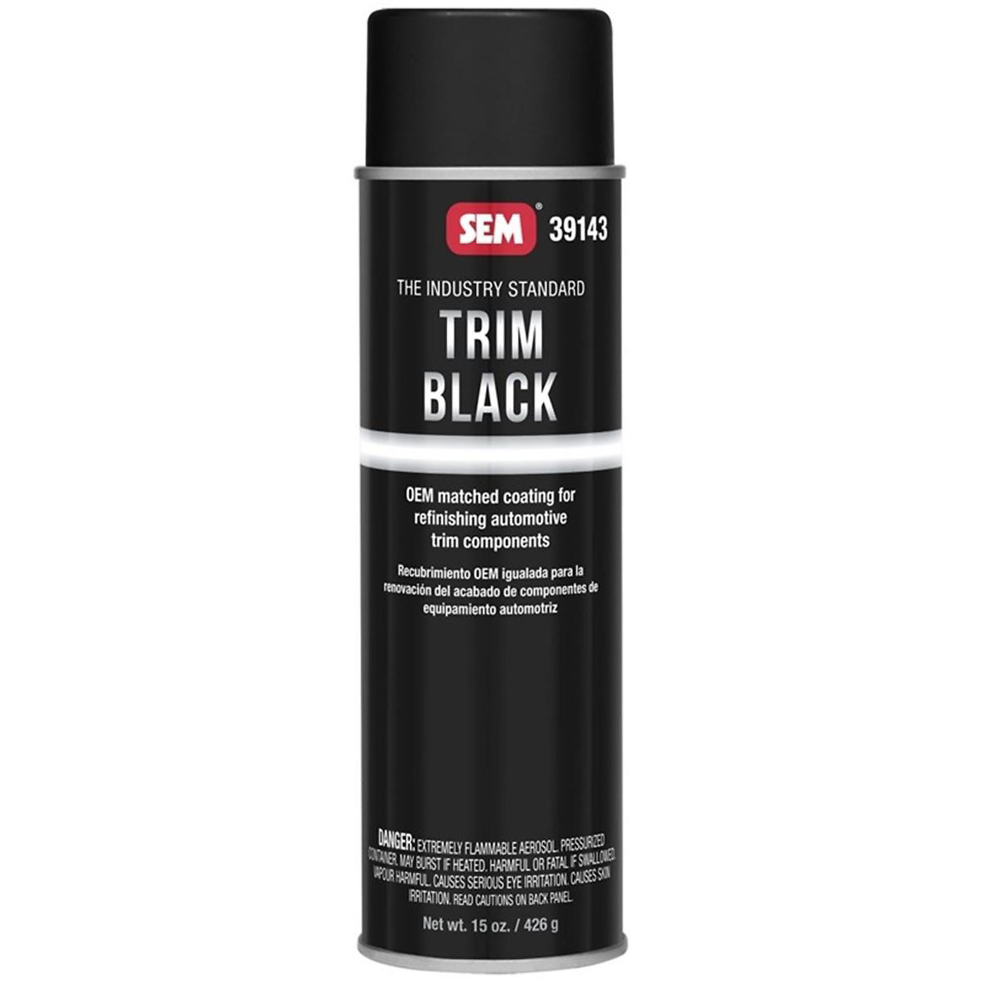 SEM Paints Trim Black — Excellent Adhesion and Durability, No Primer Required, Matches OEM Appearance, Model# SEM39143