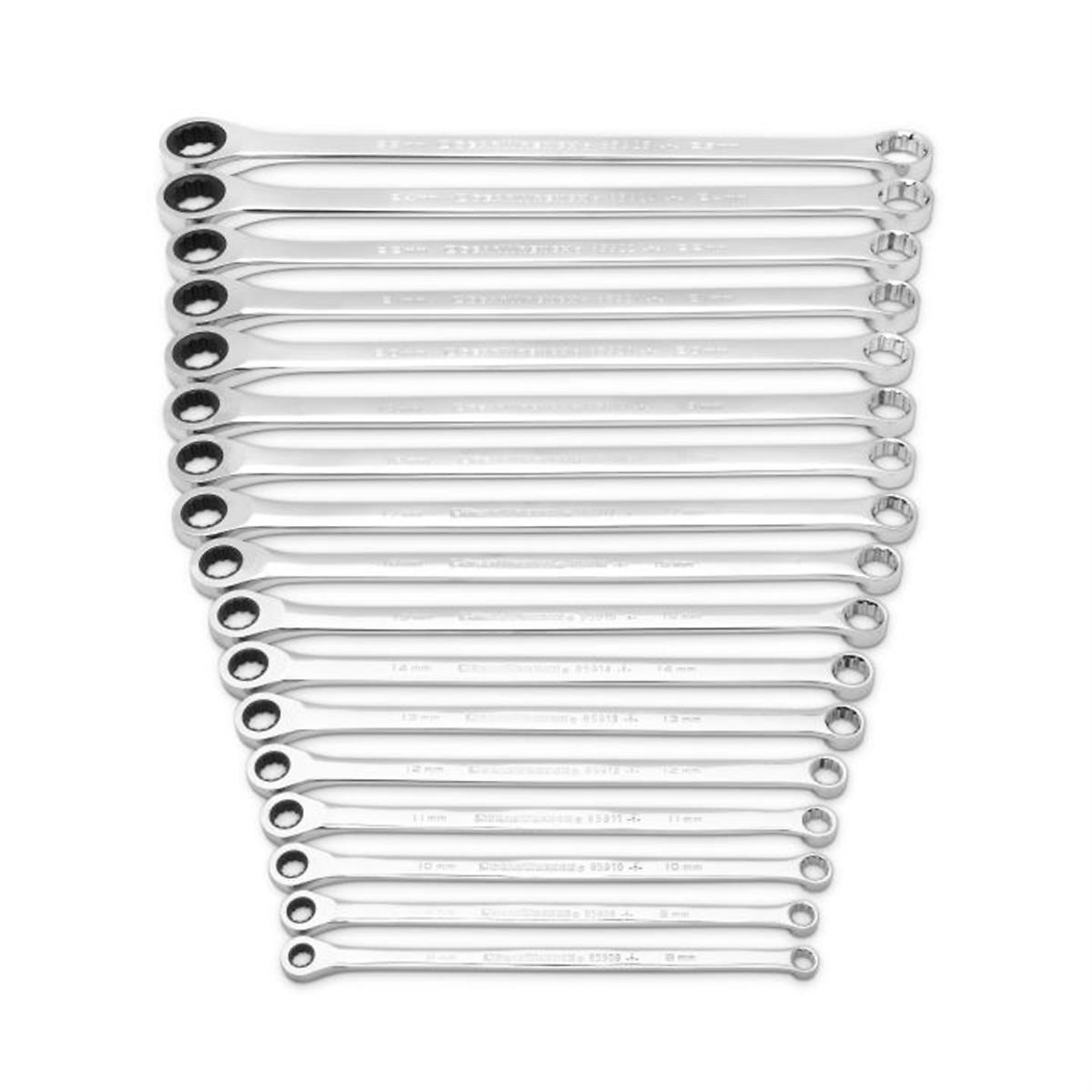 GearWrench XL GearBox Double Box Ratcheting Wrench Set — 17-Piece, 72-Tooth, 12-Point, Metric, Model# KDT85989
