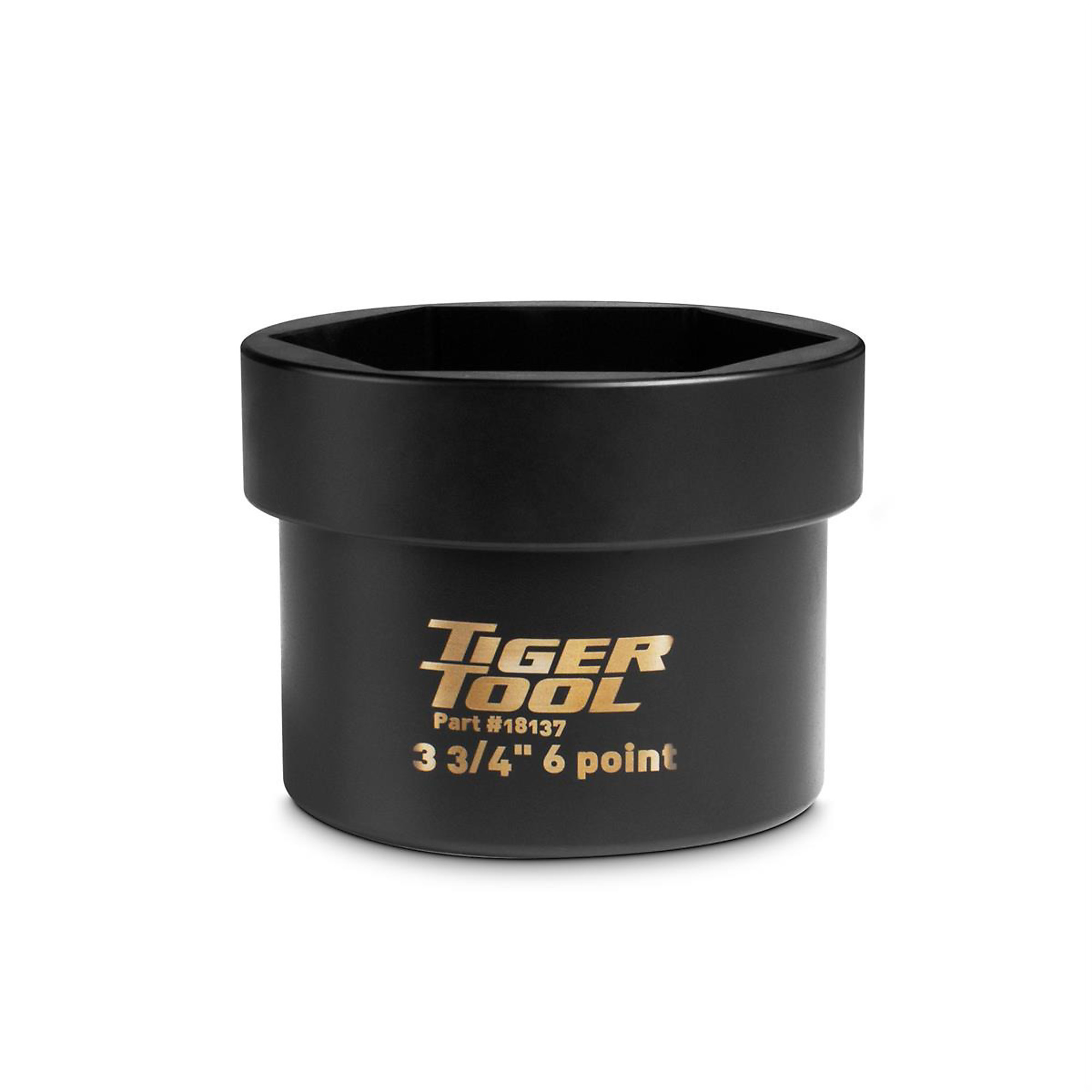 Tiger Tool Axle Nut Socket — 3-3/4in., 6-Point, 3/4in. Drive, High-Strength Alloy Steel, Model# TIG18137