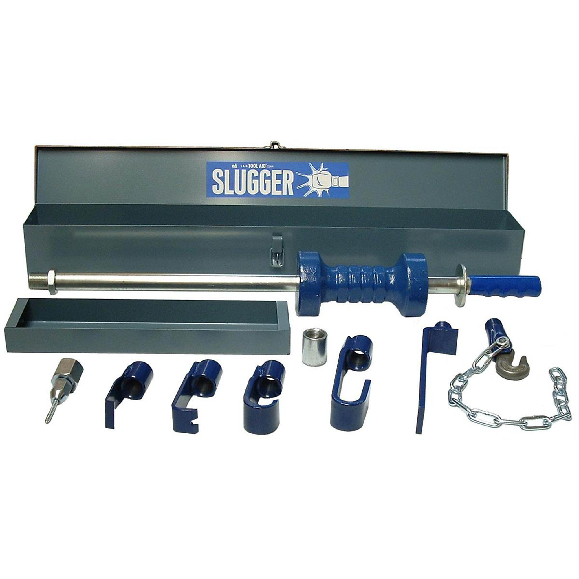 SG Tool Aid The Slugger Slide Hammer Kit — 10 Lbs., Lockable Metal Tool Box, Model# SGT81100