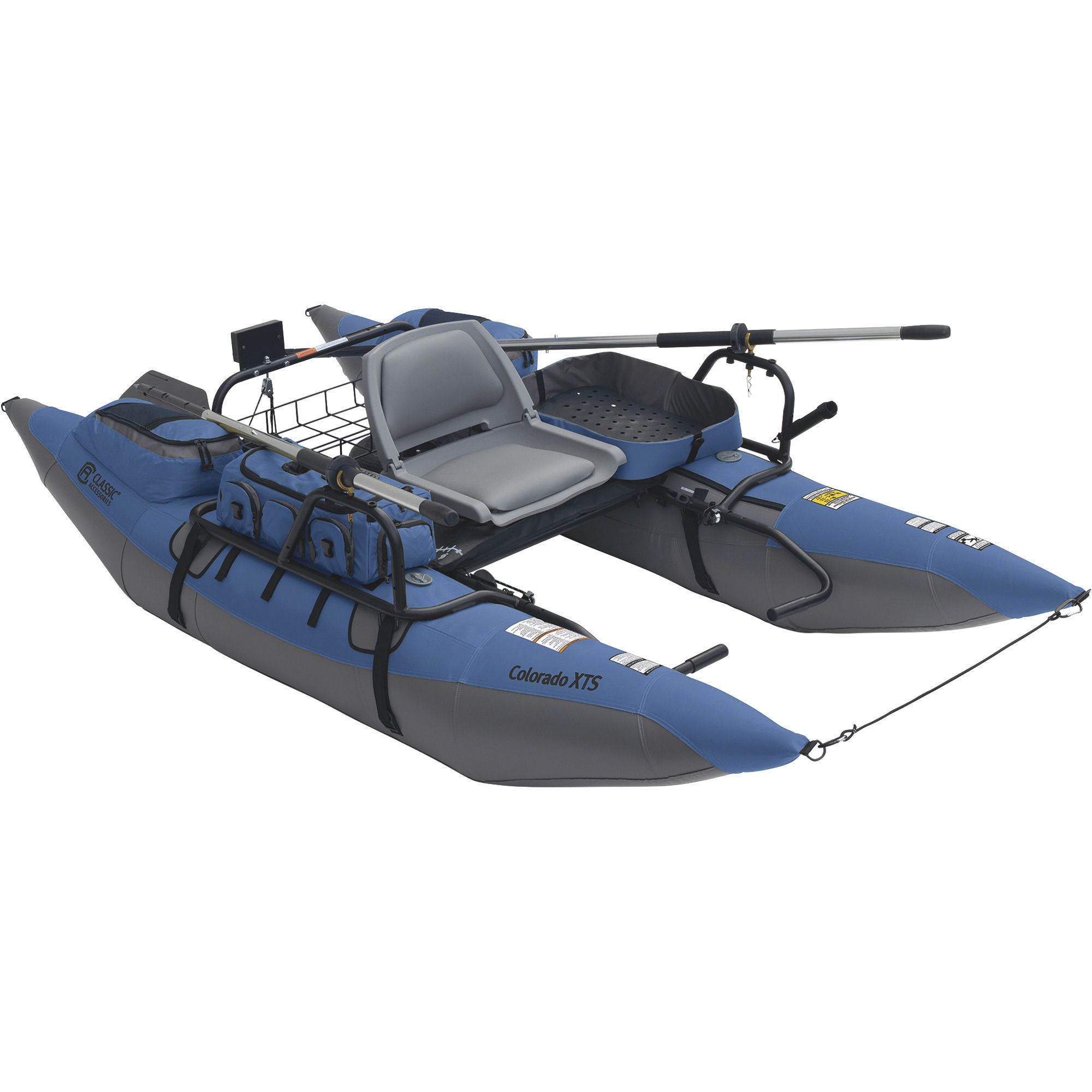 Classic Accessories Inflatable Colorado XTS Pontoon Boat, 108in.L, 400-Lb.  Capacity, Model# 32-071-010501-00