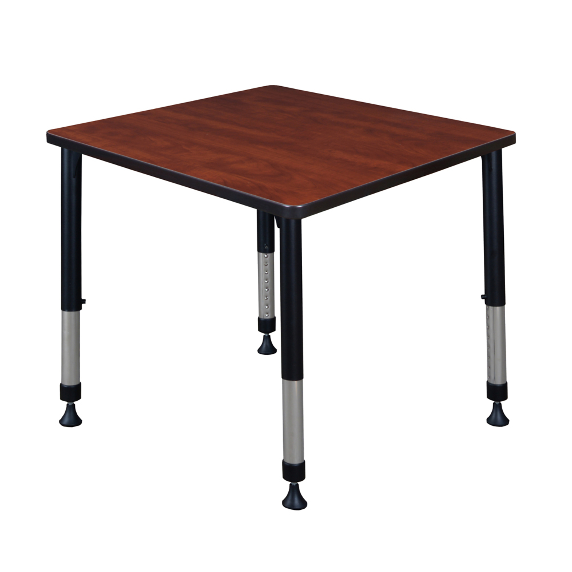 Regency Furniture Kee Height Adjustable Classroom Activity Table — 30in. Square, Cherry/Maple, Model# TB3030CHAPBK