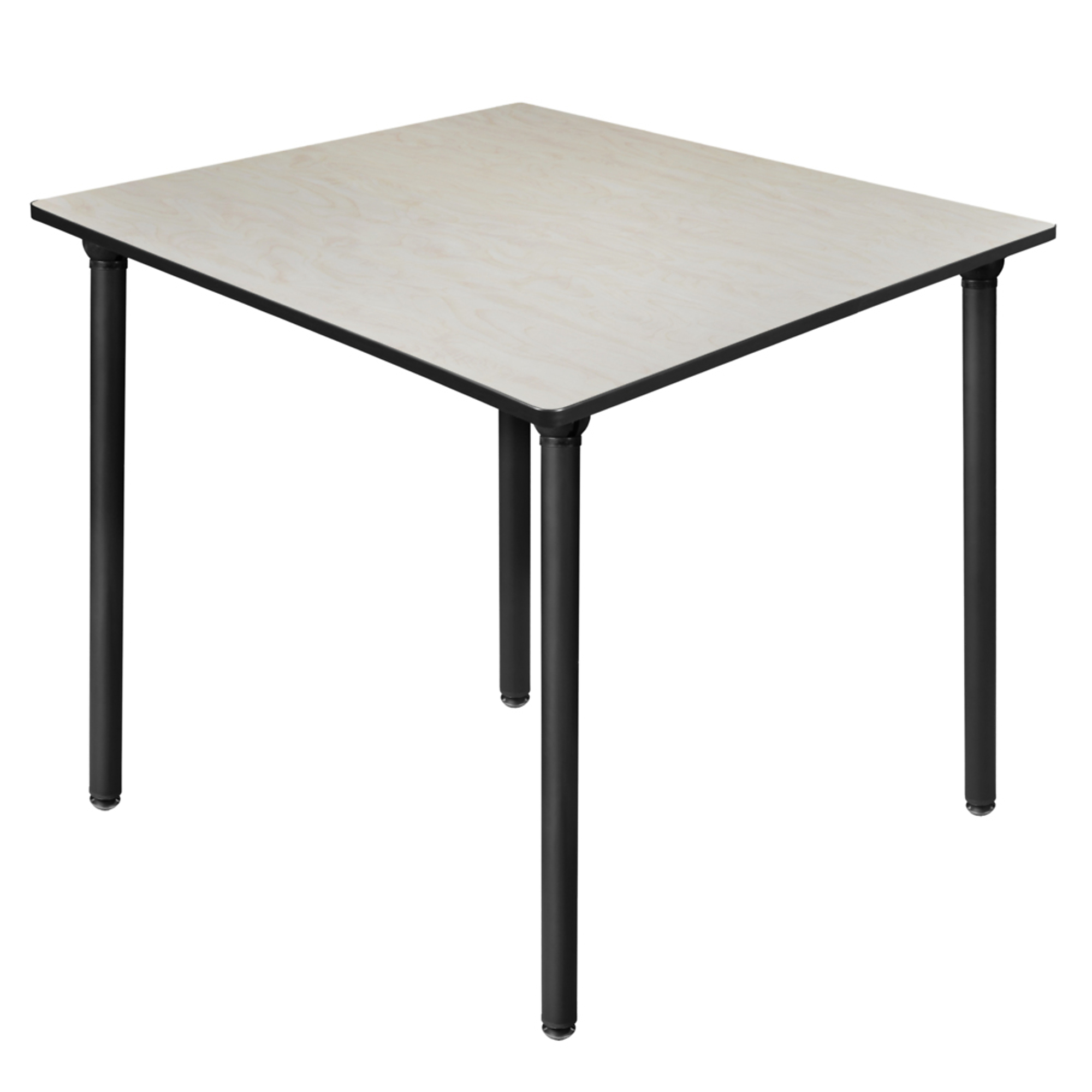 Regency Kee Square Breakroom Table — 48in., Maple/Cherry Top, Black Folding Legs, Model# TBF4848PLBK