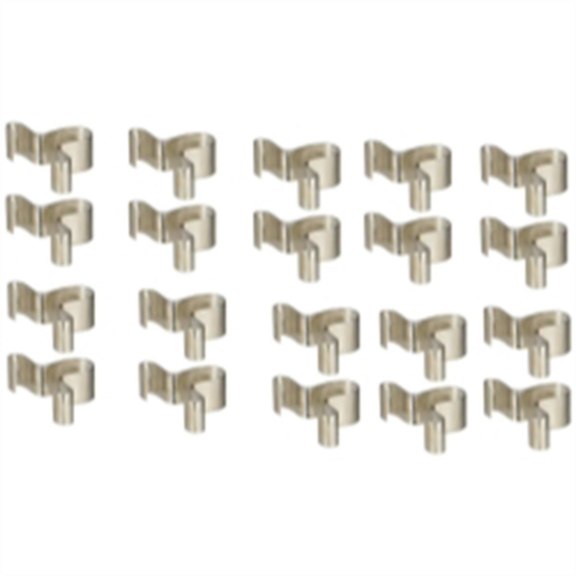 VIM Tools Replacement Socket Clips — 1/4in., 20 Pack, Nickel-Plated, Model# VIMV420C-20B
