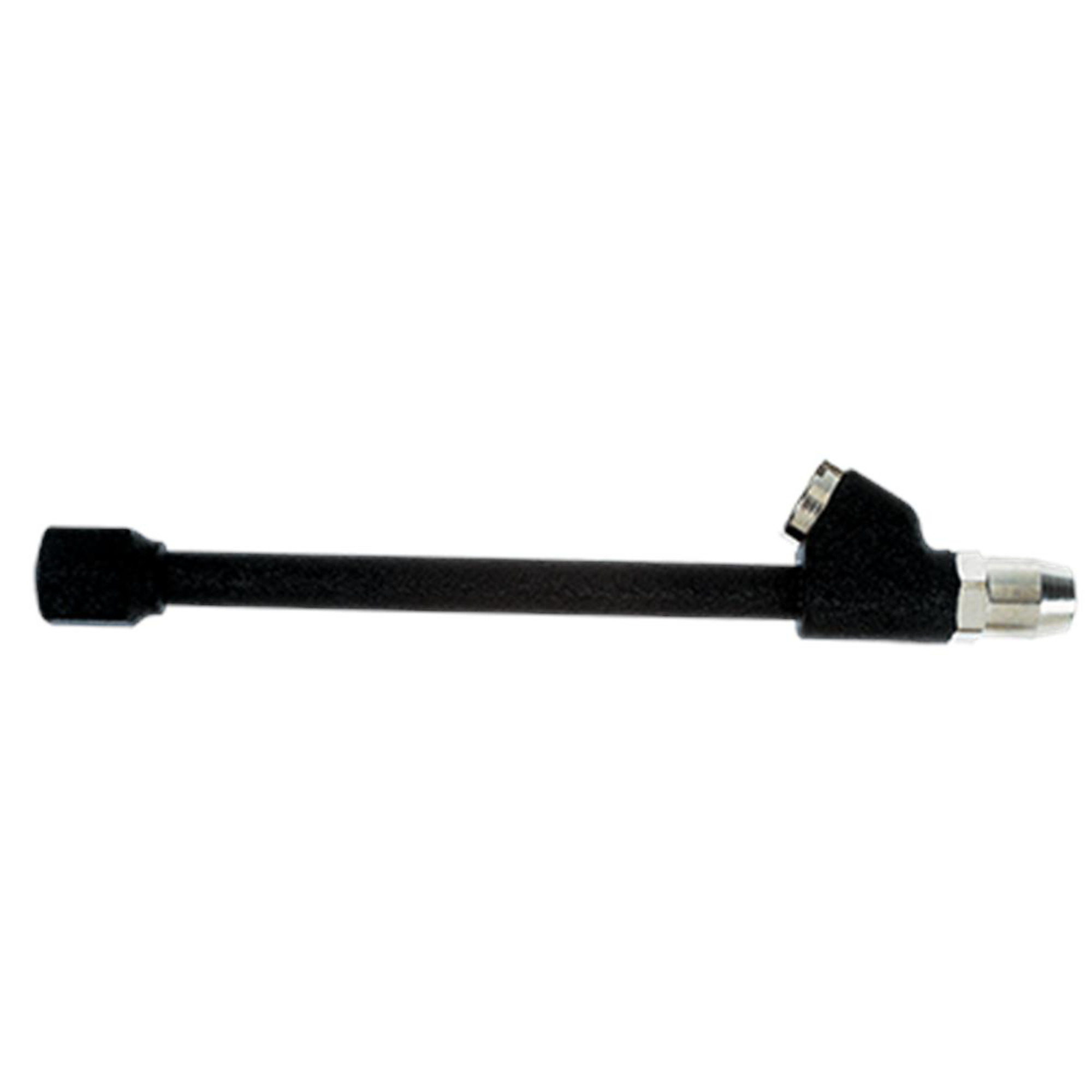 Haltec Dual Foot Lock-On Air Chuck — 6in. Length, 1/4in. NPT Female Threads, Black Polyurethane Coating, Model# HALCH-350-LO
