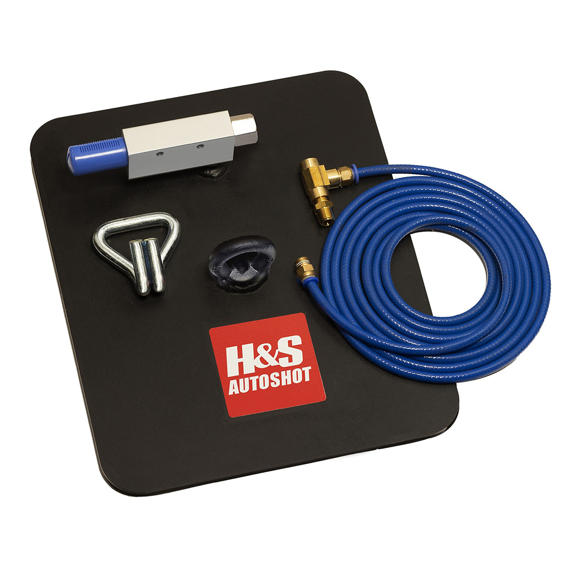 H&S Autoshot Pull-Pro Tower Base Plate with Extension Hose — Model# HSAUNI-1097
