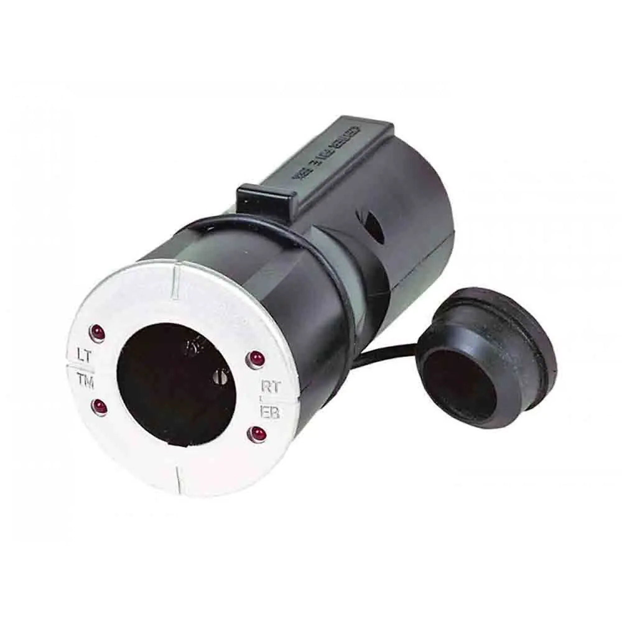 Hopkins 7-Way Flat Pin to 6-Way Round Adapter — LED Lights, Electric Brake Functions, Model# LM-47535