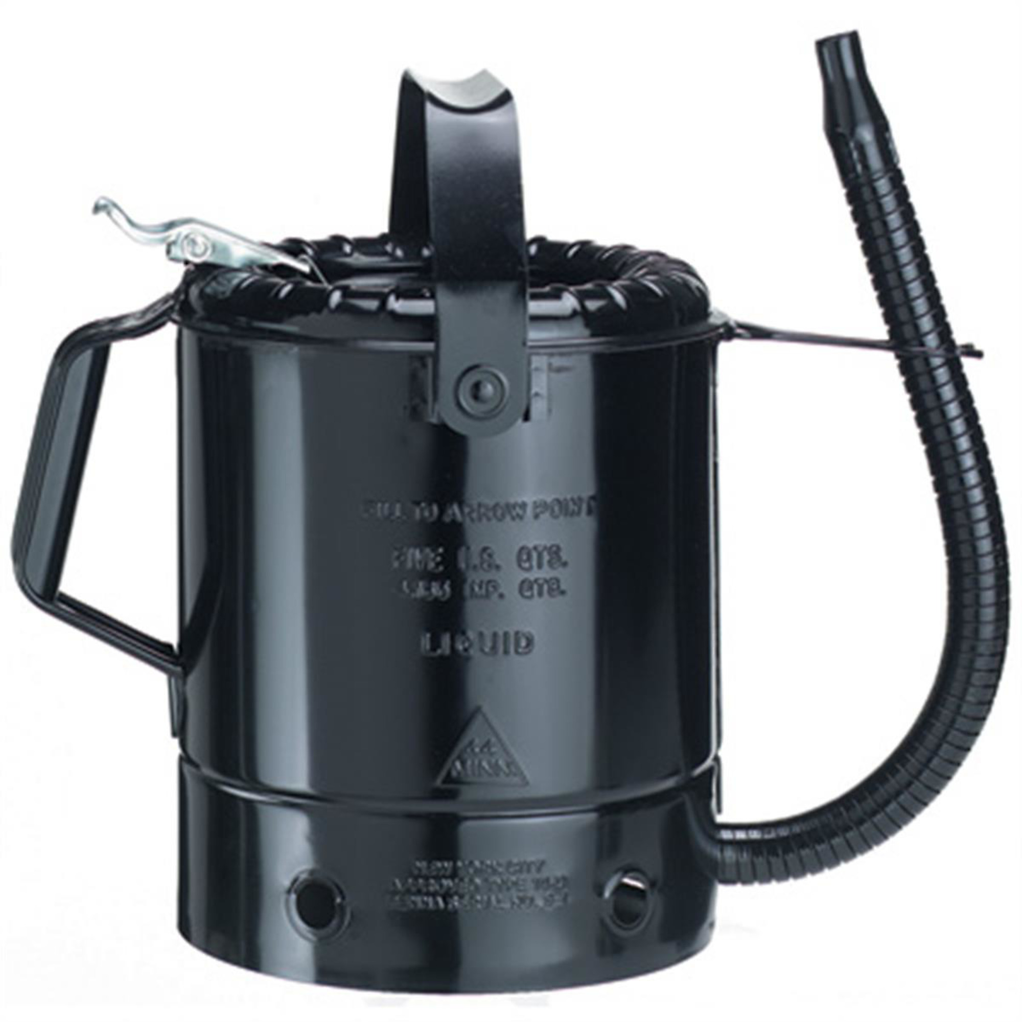 Plews Edelmann Liquid Measure — 5 Qt., Painted Steel, Flexible Spout, Model# PLW75-665
