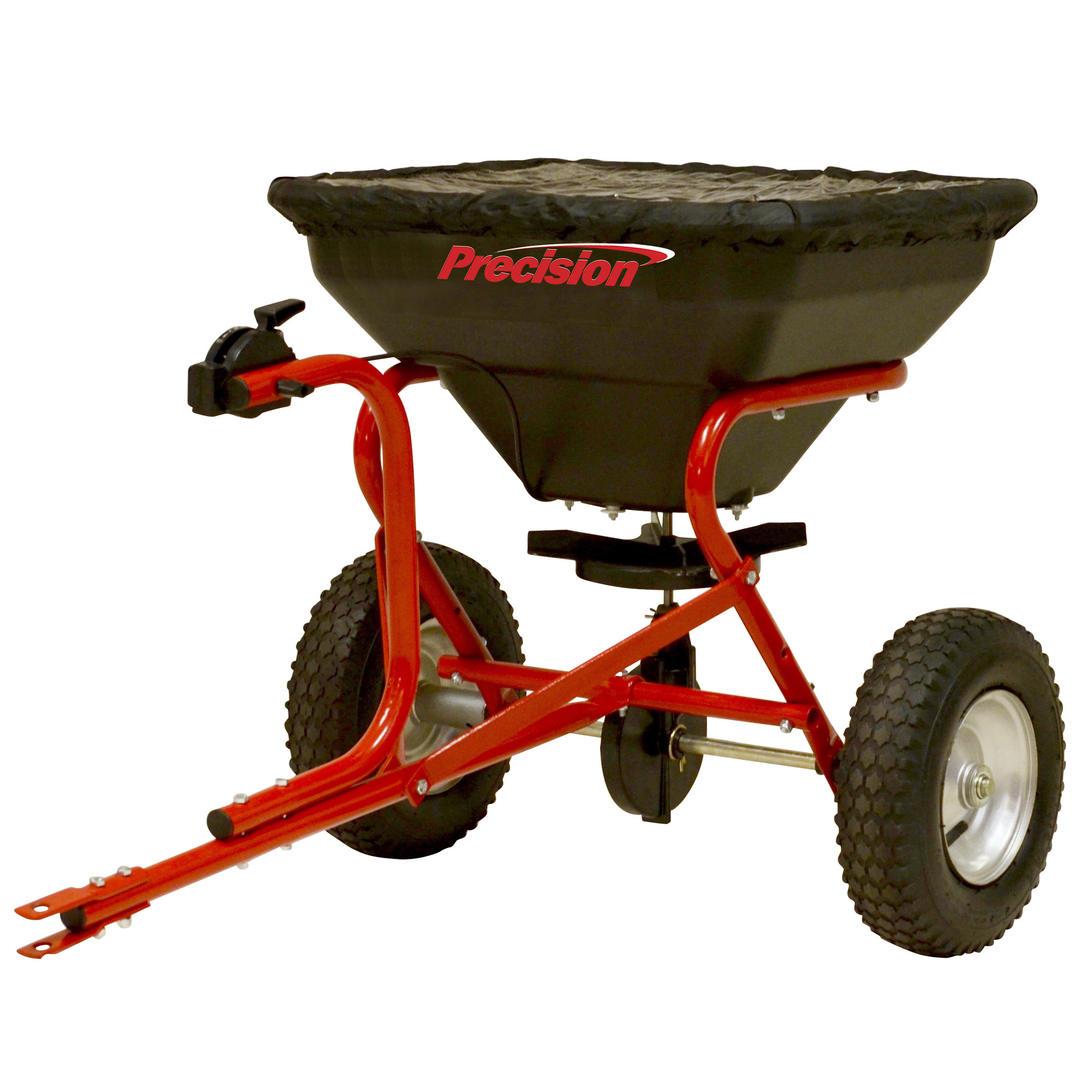 Precision Products Tow-Behind Spreader — 100-Lb. Capacity, 12in. Pneumatic Tires, Model# TBS10012