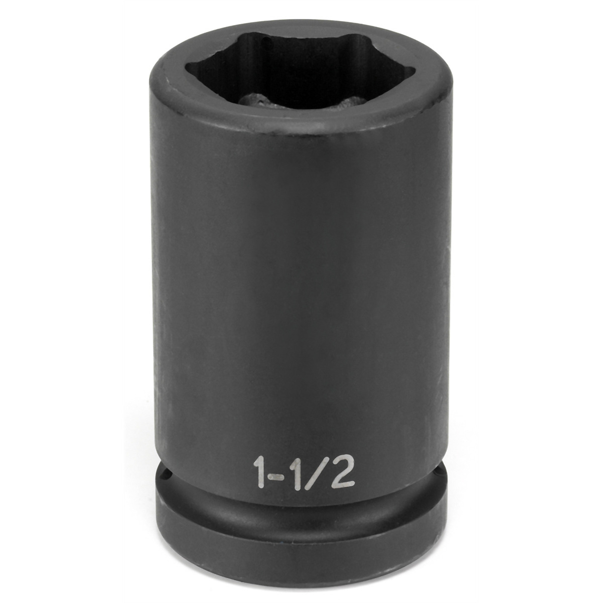 Grey Pneumatic Wheel Impact Socket — 1 1/2in. Drive, 1in. Deep, 6-Point, Black, Model# GRE4048DB