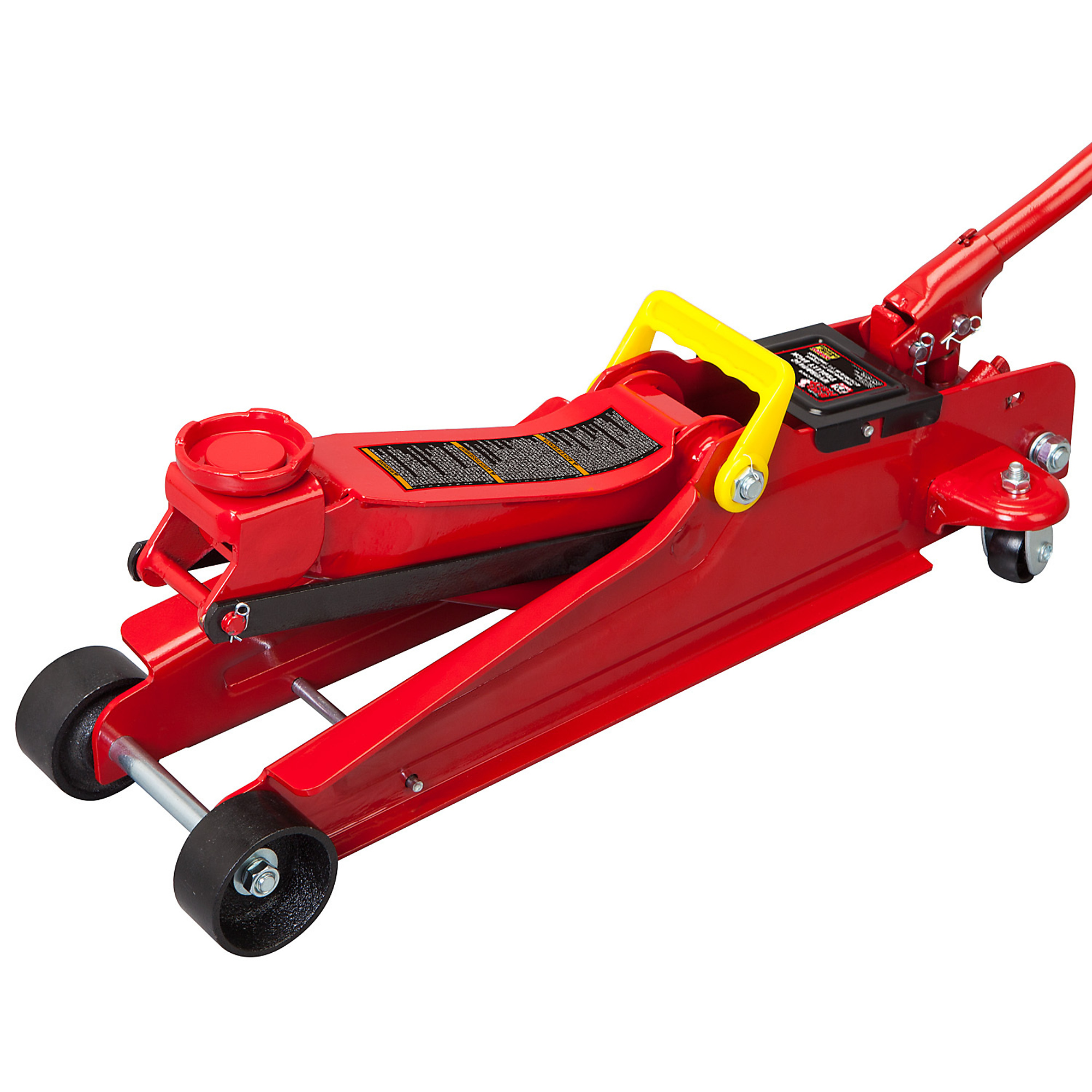 Torin Big Red Low Profile Hydraulic Trolley Jack — 2.5 Ton Capacity, 3-3/8in. to 14-15/16in. Lifting Range, Heavy-Duty Steel, Model# AT825051R
