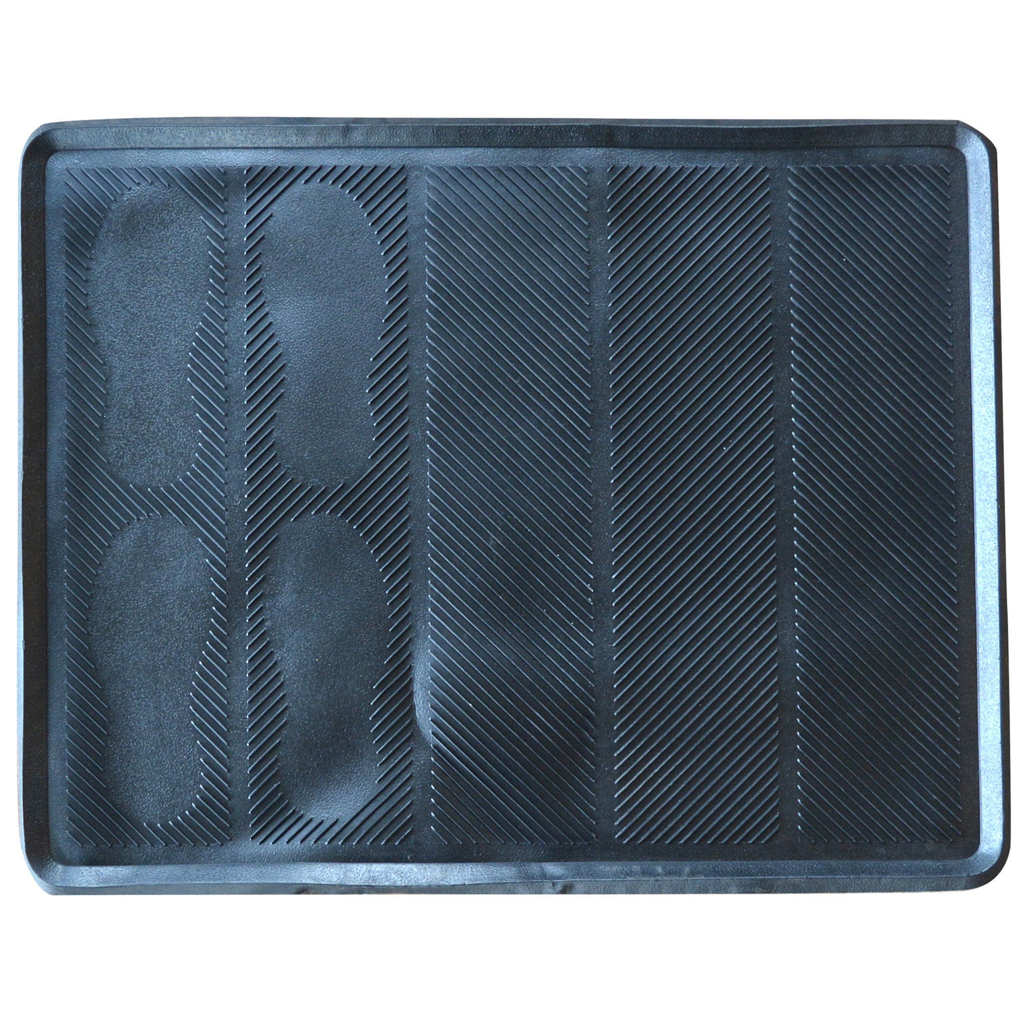 AmeriHome Extra Large Rubber Boot Tray — 32in. x 40in. x 2in., Holds 5 Pairs, Model# RBTRYXL