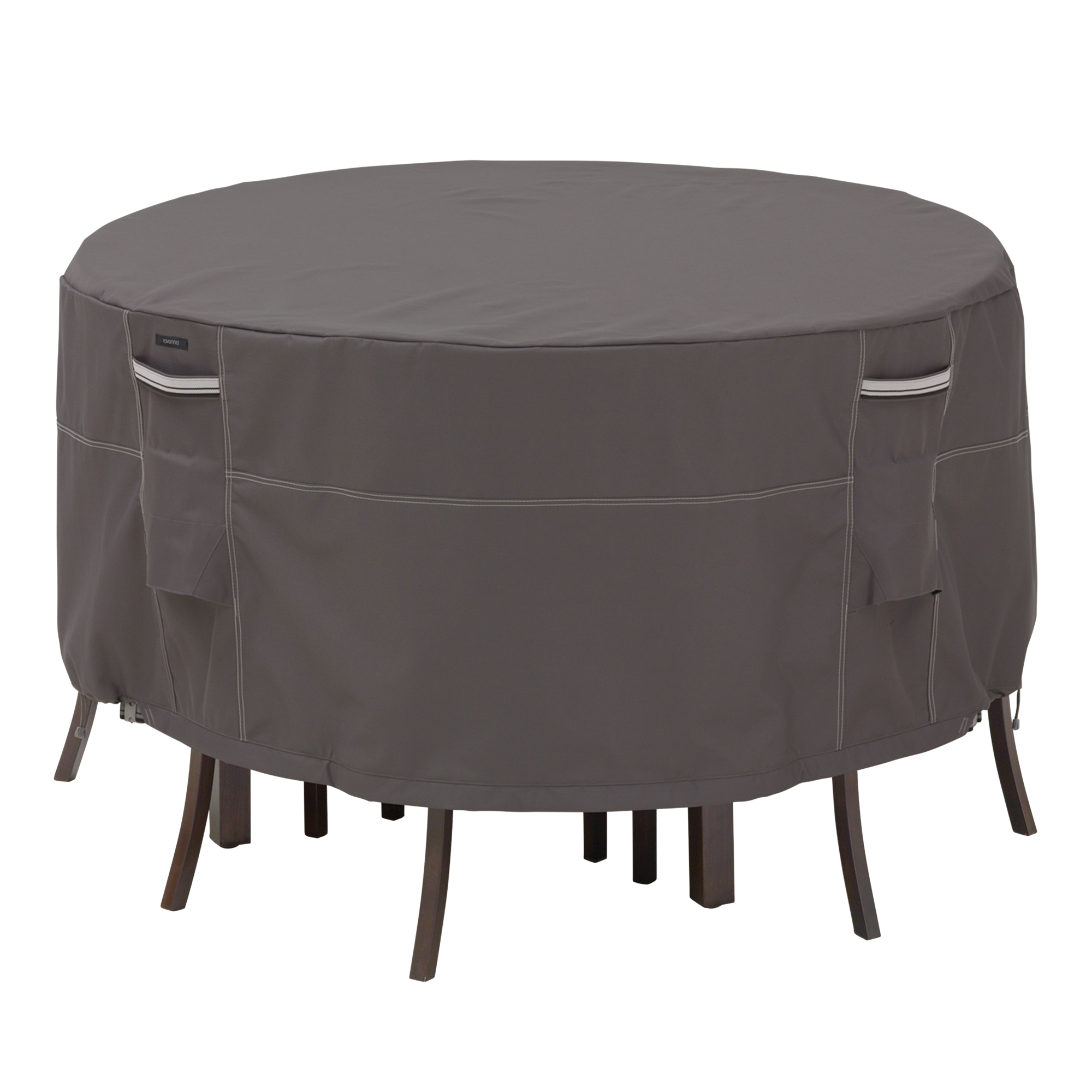 Classic Accessories Ravenna Outdoor Weatherproof Table & Chair Set Cover — Dark Taupe, Model# 55-188-025101-EC