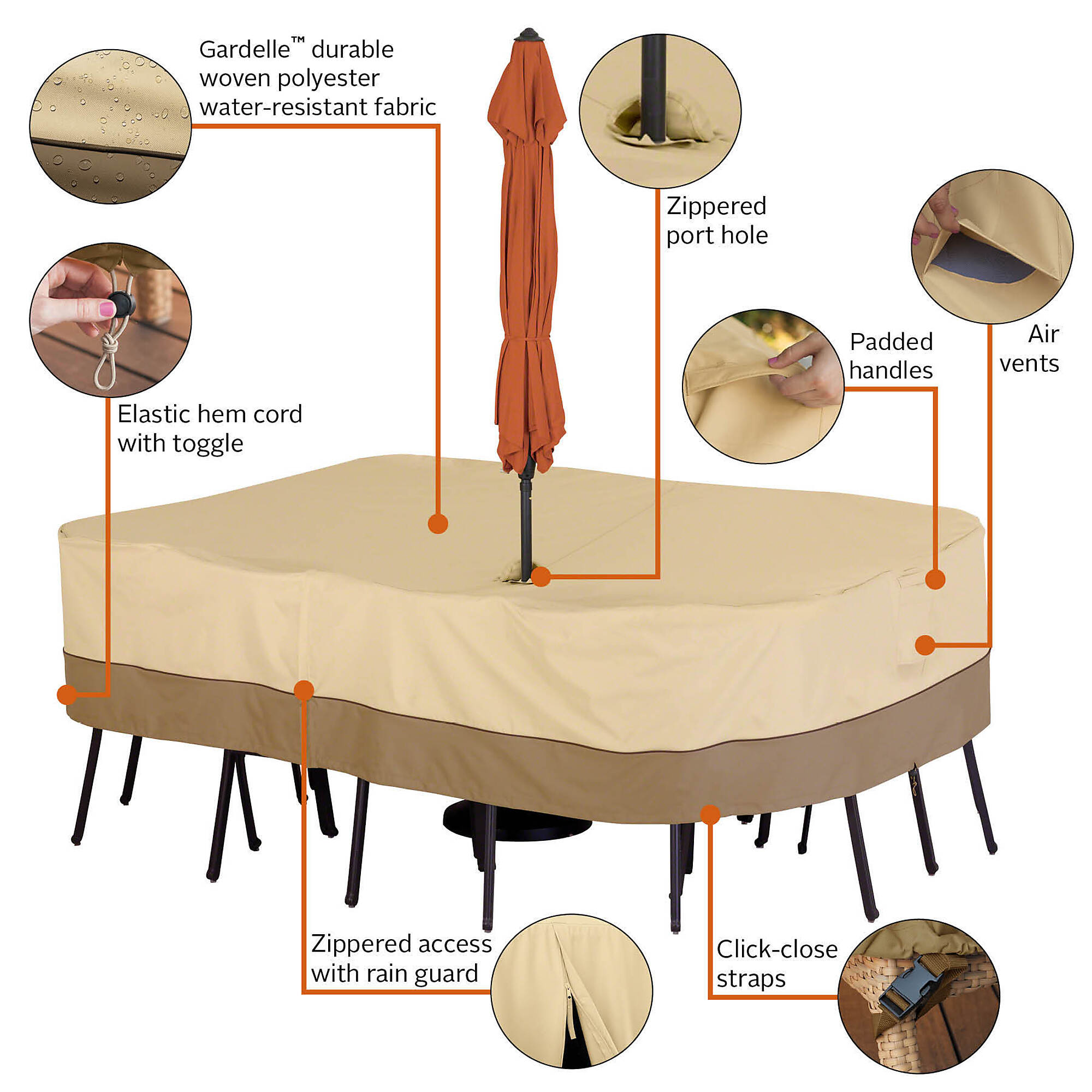 extra large umbrella patio Sophia & William 15FT Outdoor Patio Umbrella Extra Large Double-Sided