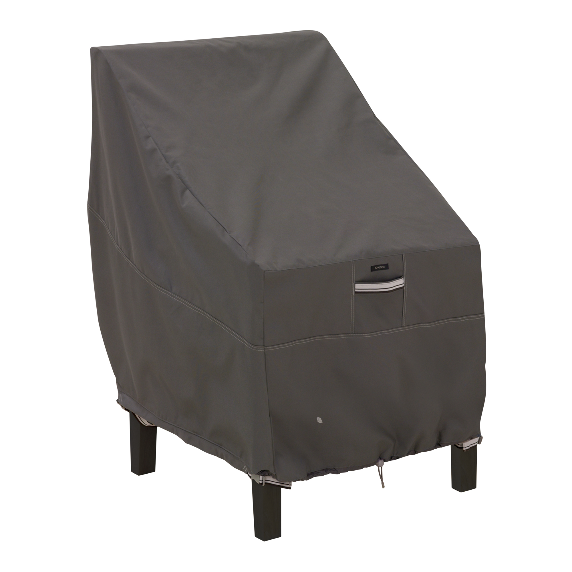 Classic Accessories Ravenna Water-Resistant High Back Patio Chair Cover — 25.5in. Height, Dark Taupe, Model# 55-144-015101-EC