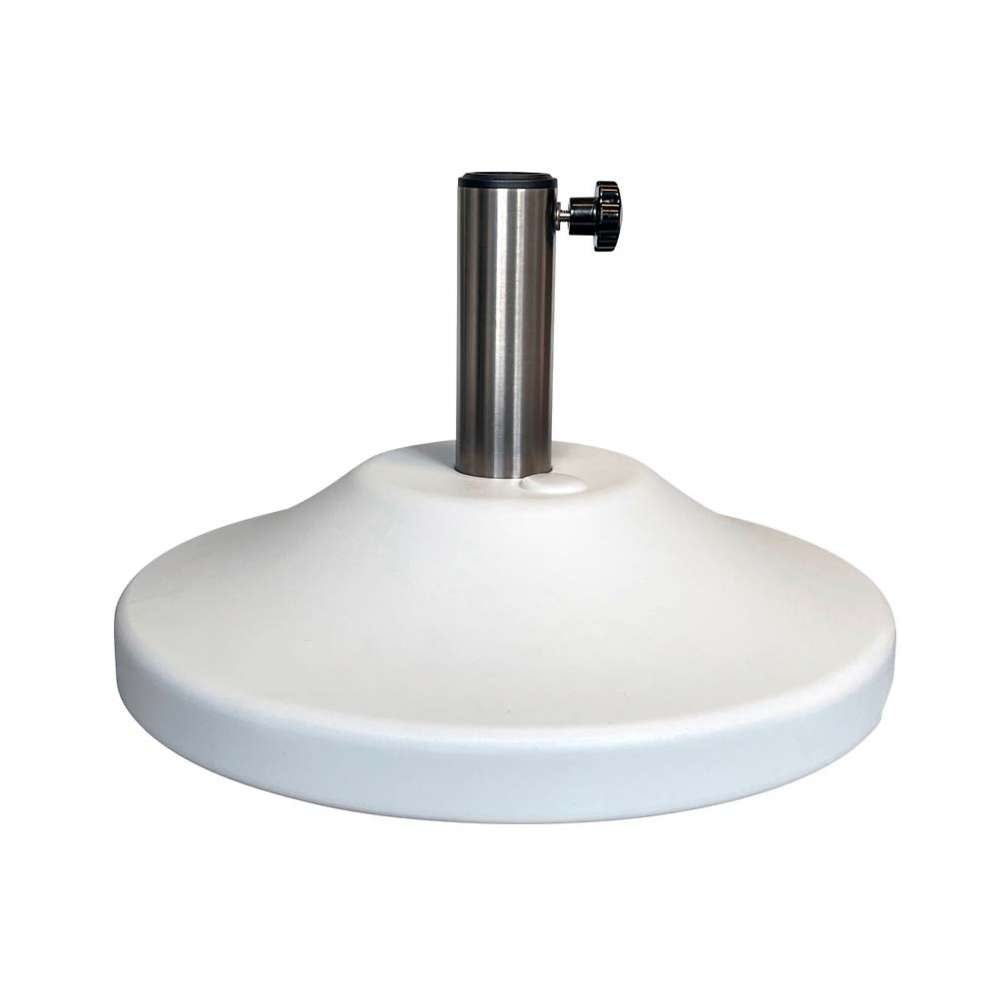 US Weight, Premium 50 lb Capacity Fillable Umbrella Base for Patio Table (White), Included (qty.) 1, Model# FUB50WE