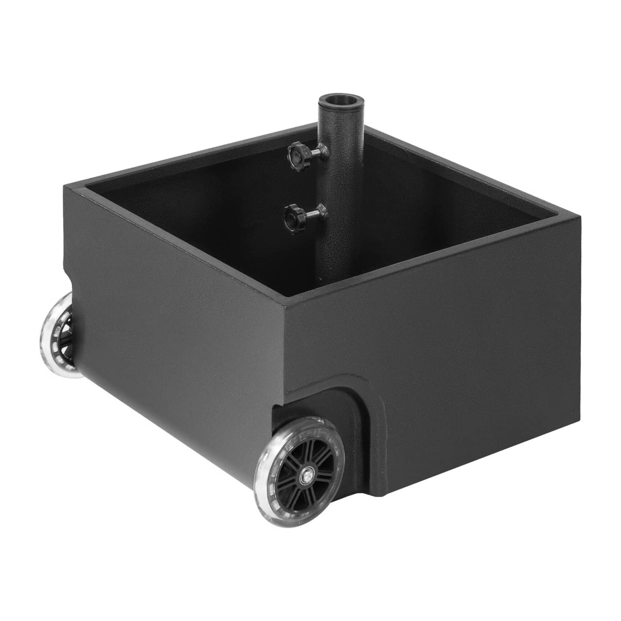 US Weight, Decorative Umbrella Base Planter Box (Black), Included (qty.) 1, Model# FUBPBB