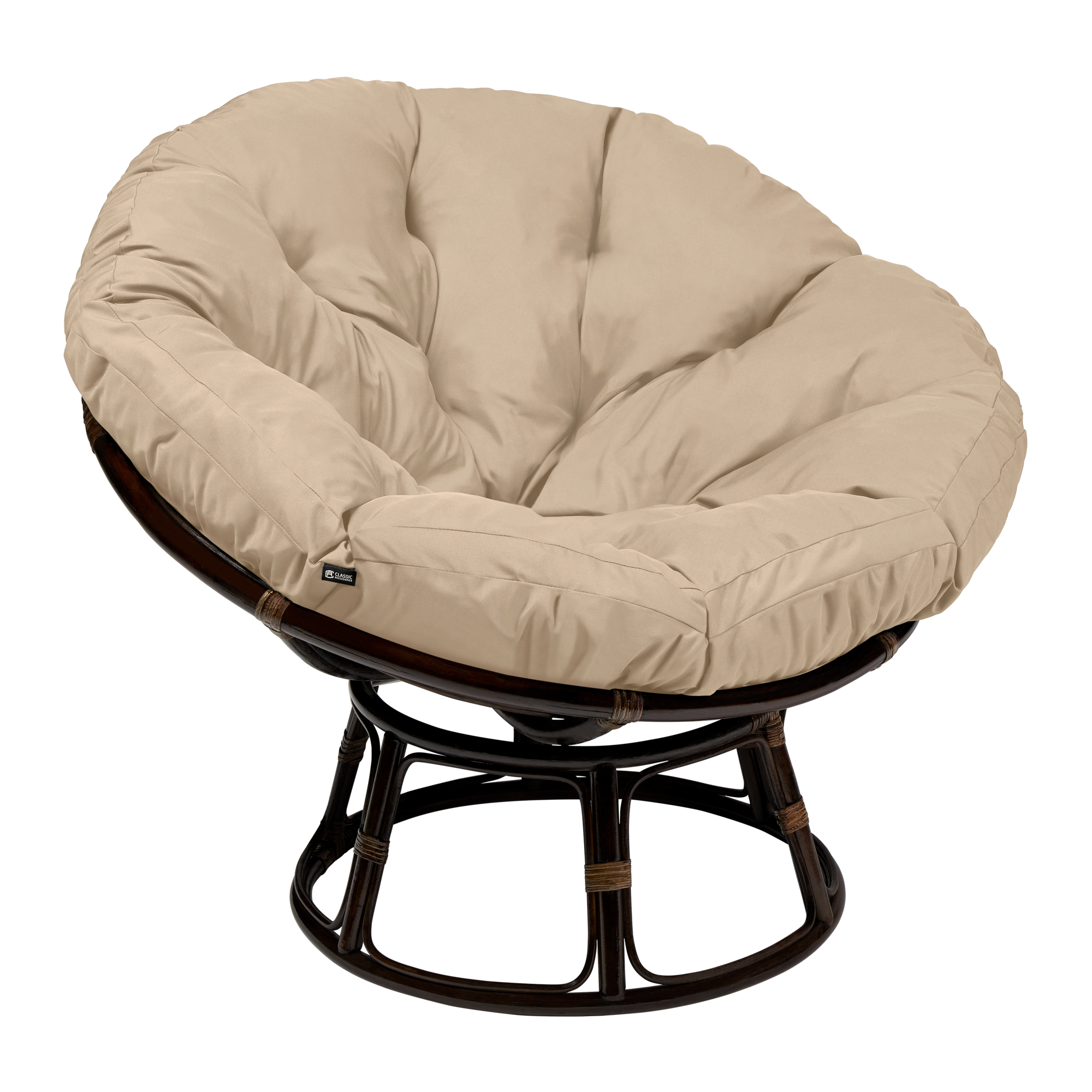 Classic Accessories Montlake Papasan Cushion — 50in., Water-Resistant, Antique Beige, Model# 60-536-040301-EC