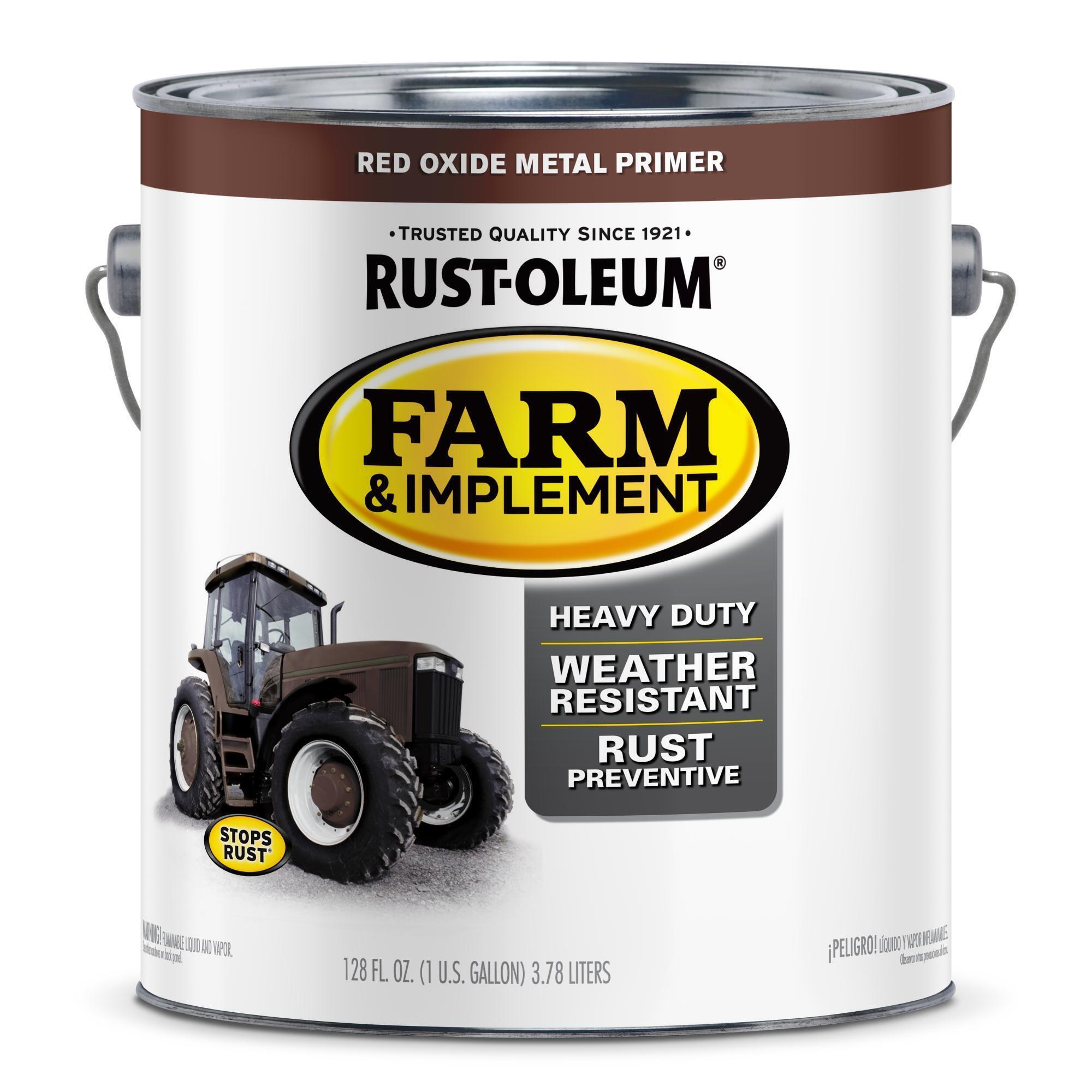 Stops Rust Farm and Implement Primer, Red Oxide Metal, 1 Gallon Cans, 2PK, Model#280171DS