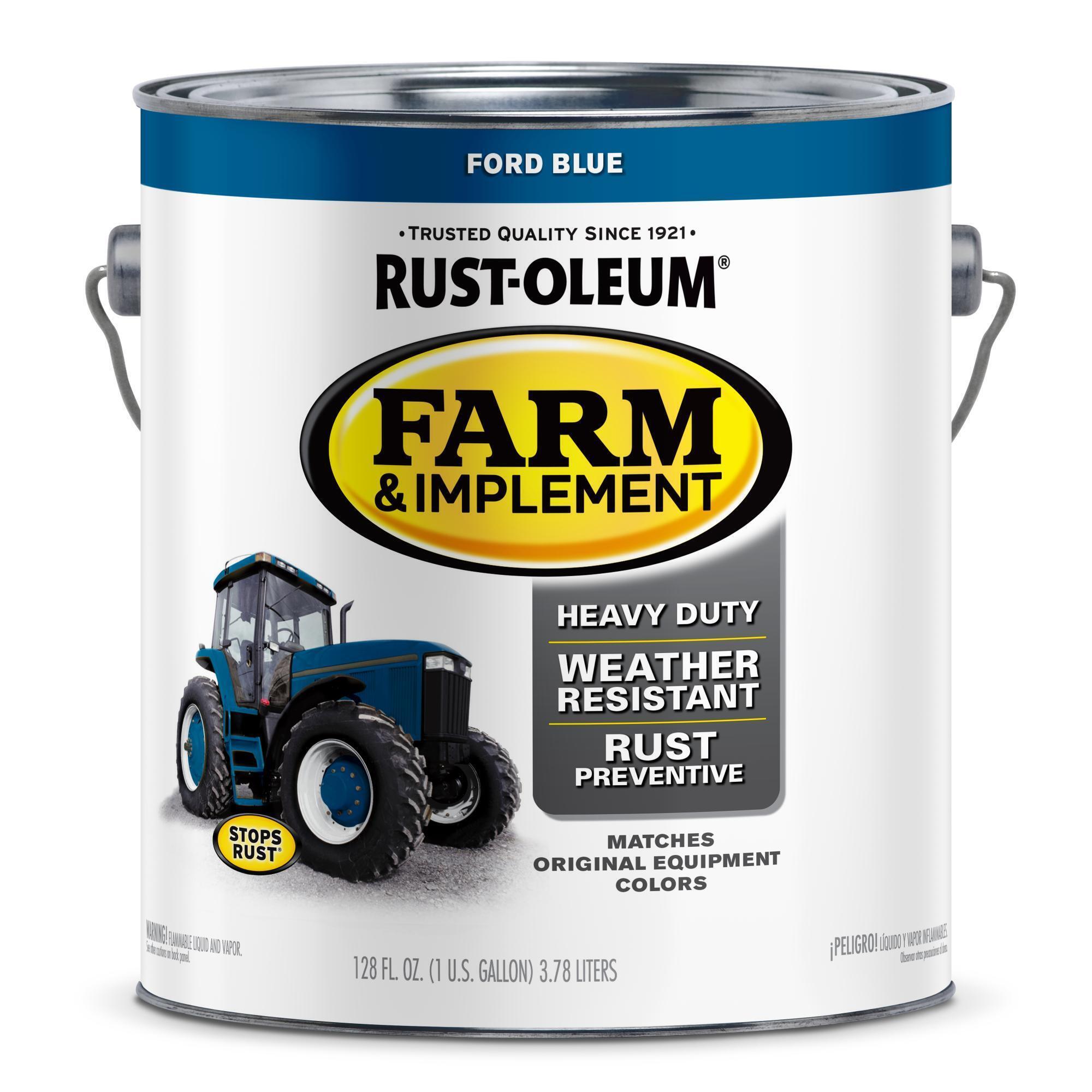 Stops Rust Farm and Implement Paint, Ford Blue, 1 Gallon Cans, 2PK, Model# 280172DS