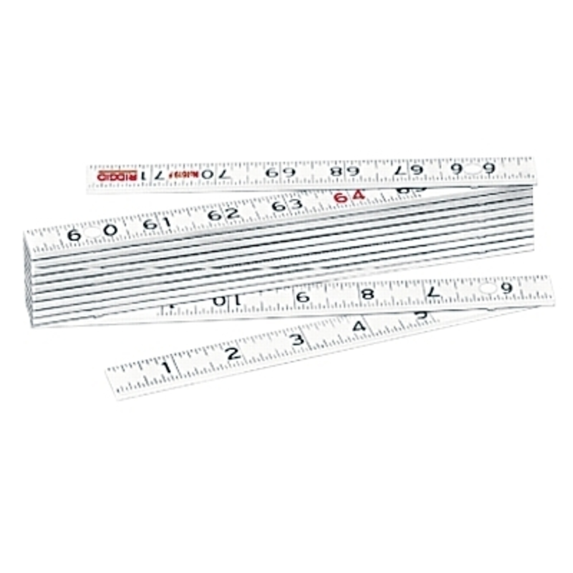 RIDGID Fiberglass Folding Rule, Model 1619F, 6 ft, SAE, 6 in Inside Flat Reading (73370)