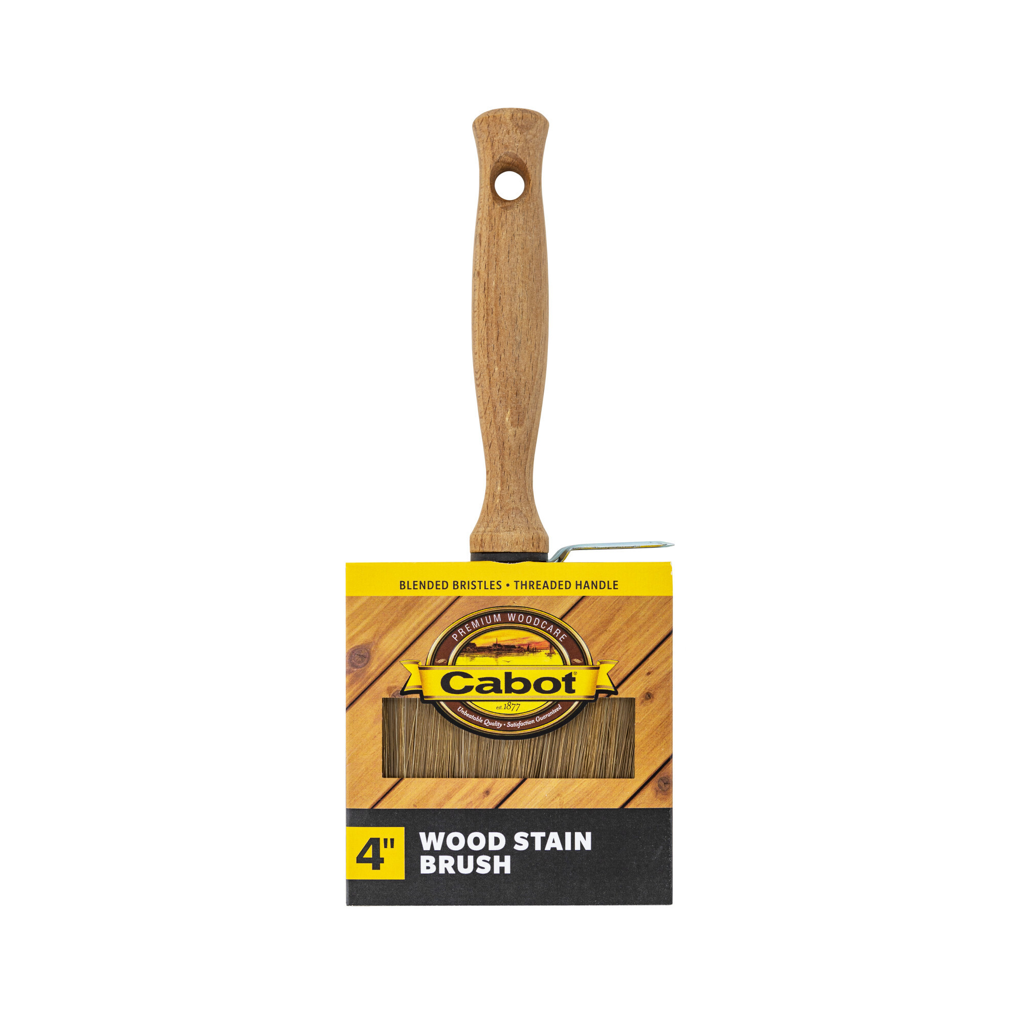 Cabot 4in. Block Wood Stain Brush, Blended Bristles, Model# 140480600