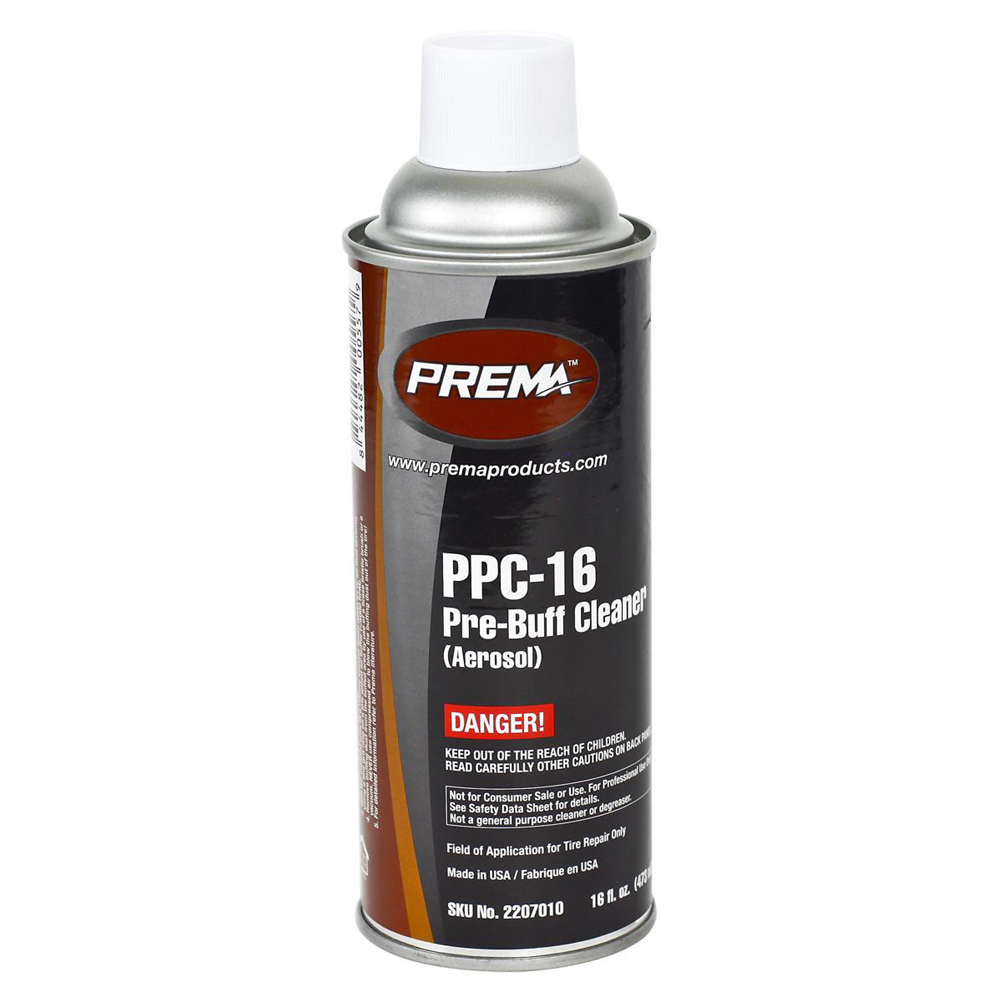 Prema Pre-Buff Cleaner — 16 fl. oz. Aerosol Spray Can, Flammable, Model# PRMPPC16-1