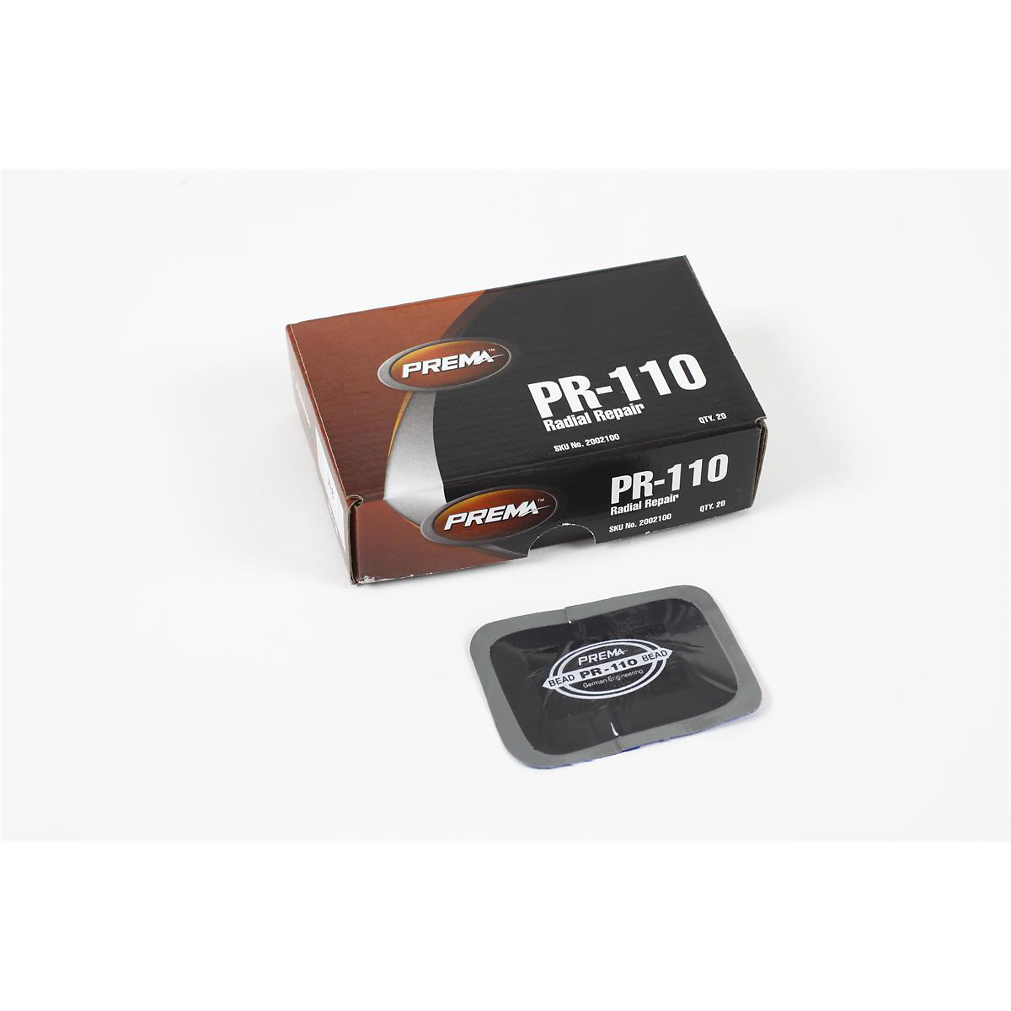 Prema Radial Repair Patch — 3-1/4in. L x 2-1/4in. W, 1 Ply, 20 Count, Model# PRMPR-110