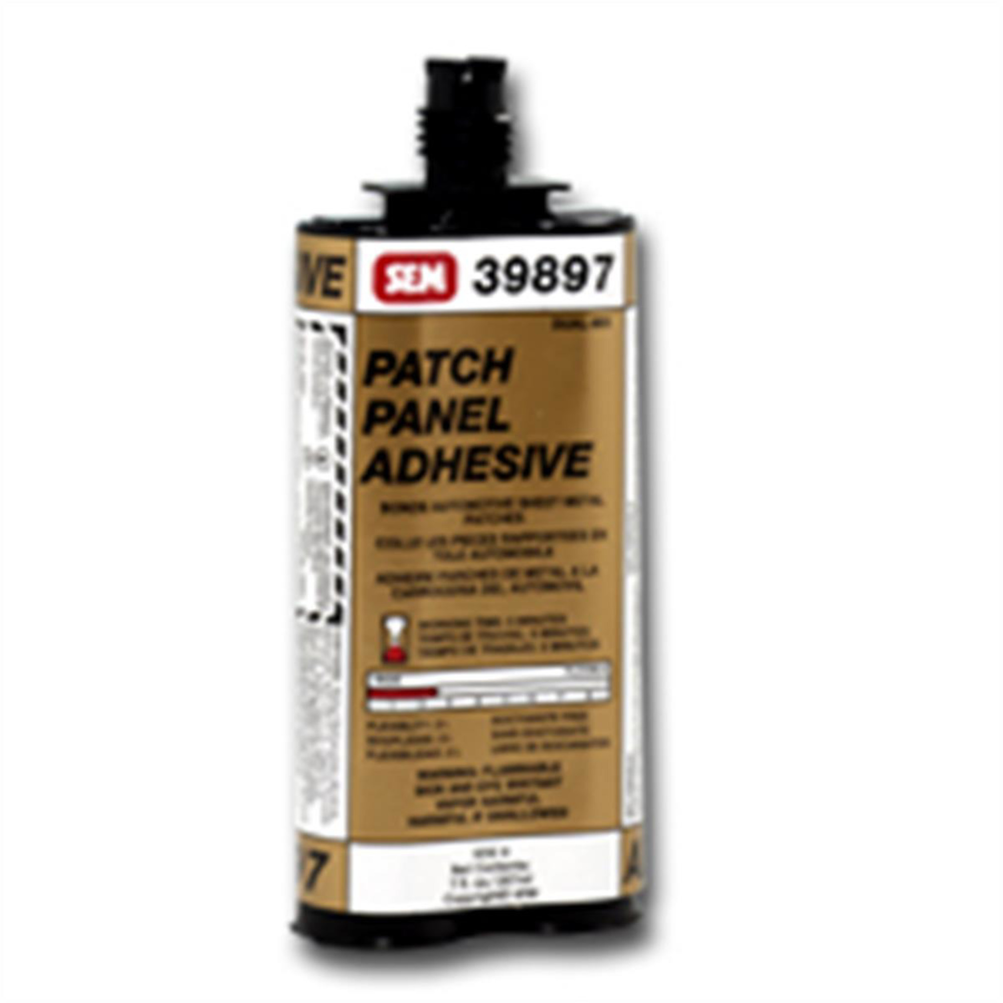 SEM Paints Dual-Mix Patch Panel Adhesive — Two-Component, Metal Bonding, Model# SEM39897